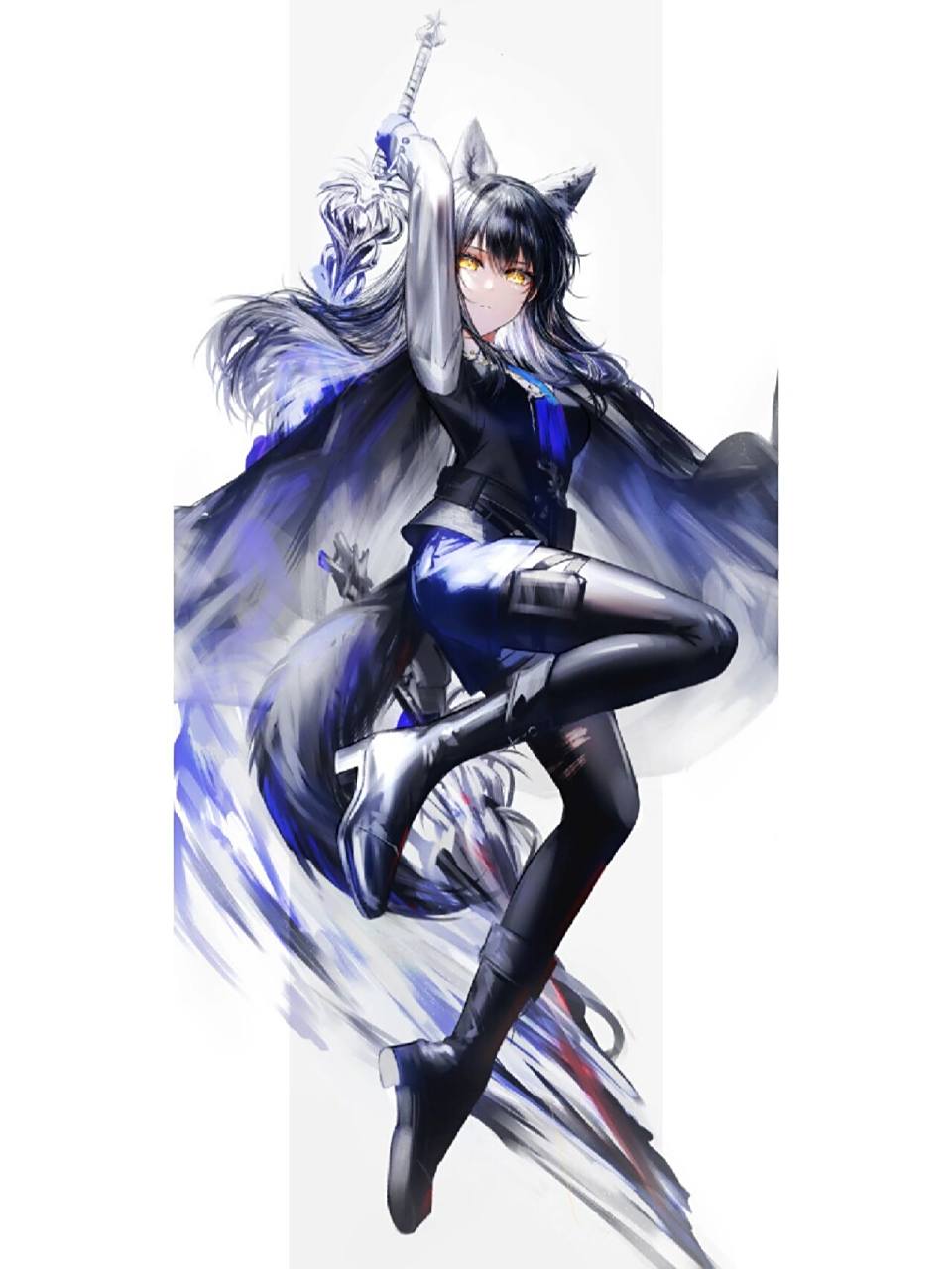 二次元美图|《明日方舟》德克萨斯 作品整理自pixiv,侵删～ p1画师:ak