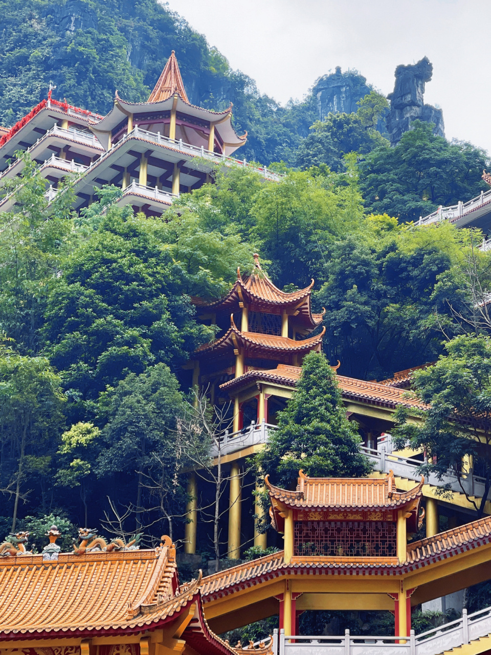 广西马山县中国弄拉|山上看佛门香火 2021年5月18日游 	 95距离南宁