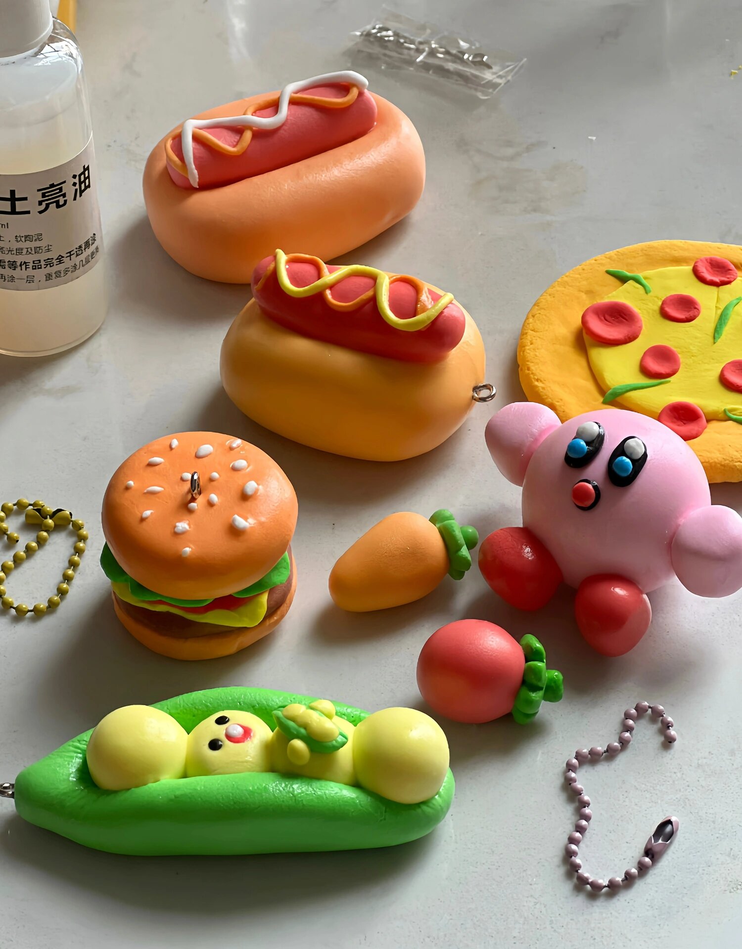 太可爱了粘土小挂饰