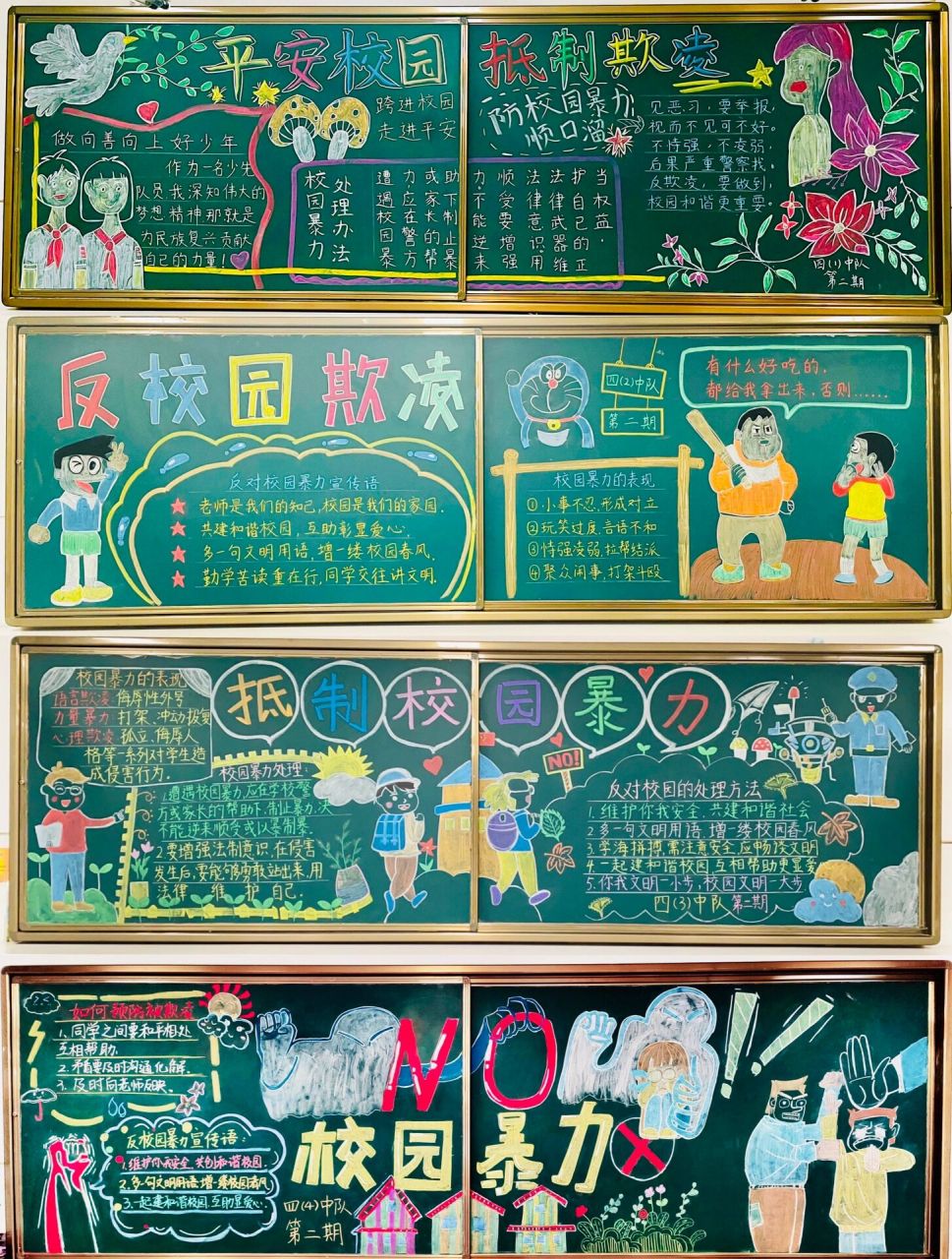 黑板报|反校园暴力 反校园欺凌黑板报