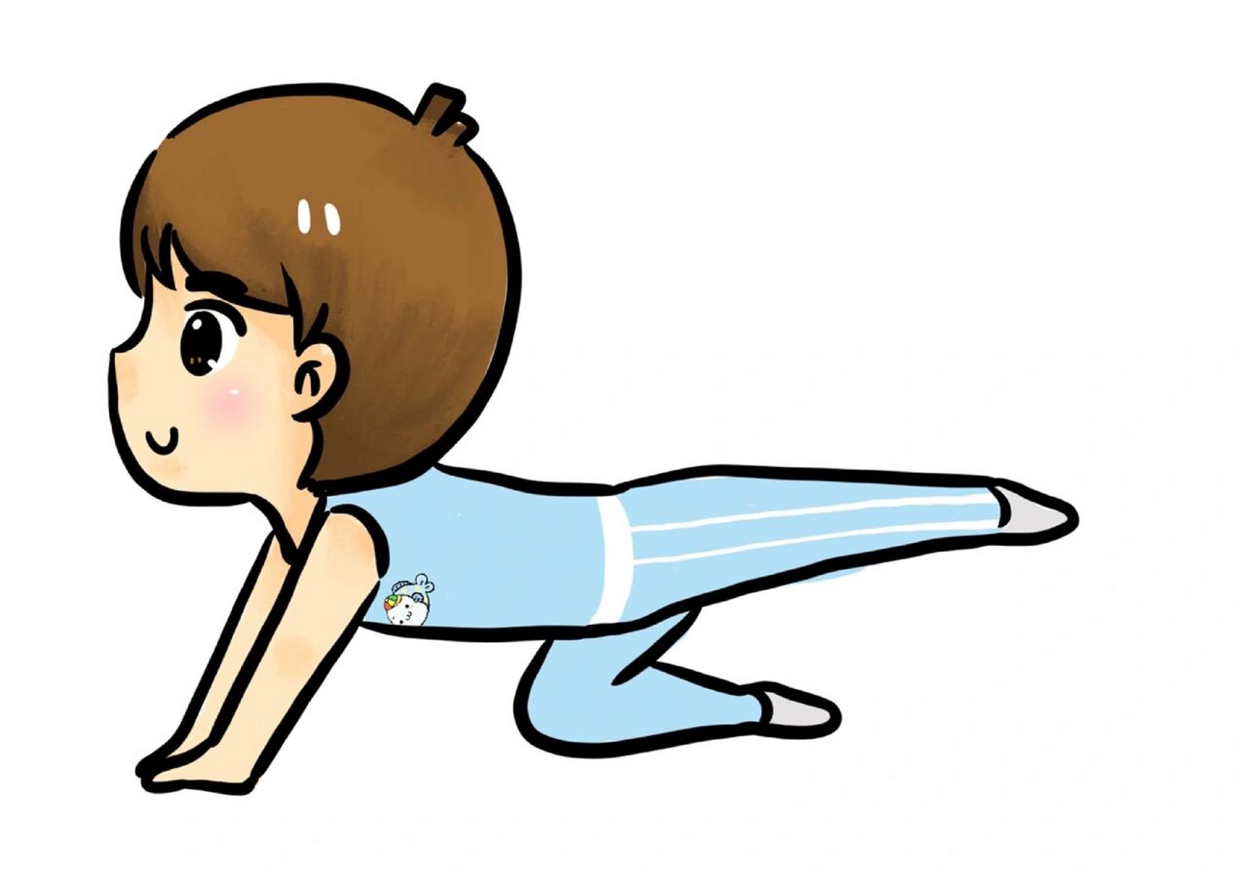 原创 幼儿园运动小人图案 我园是以快乐体操为特色的