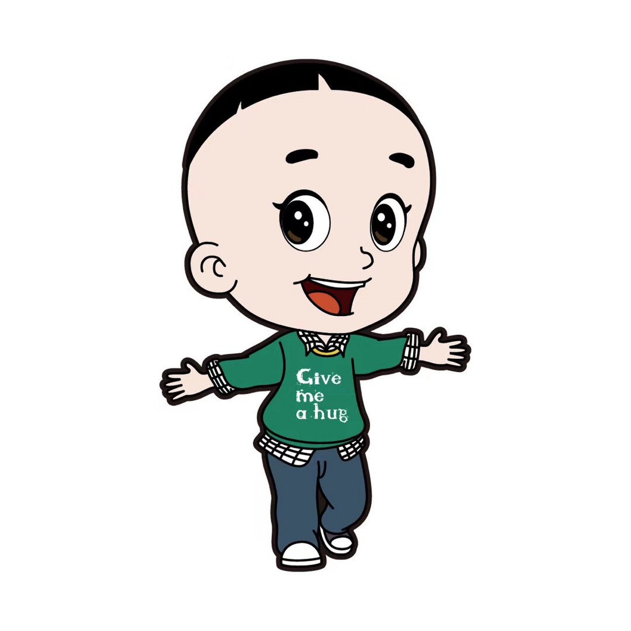 大头儿子图片 大头大头,下雨不愁😄 人家有伞,我有大头🌂 温馨