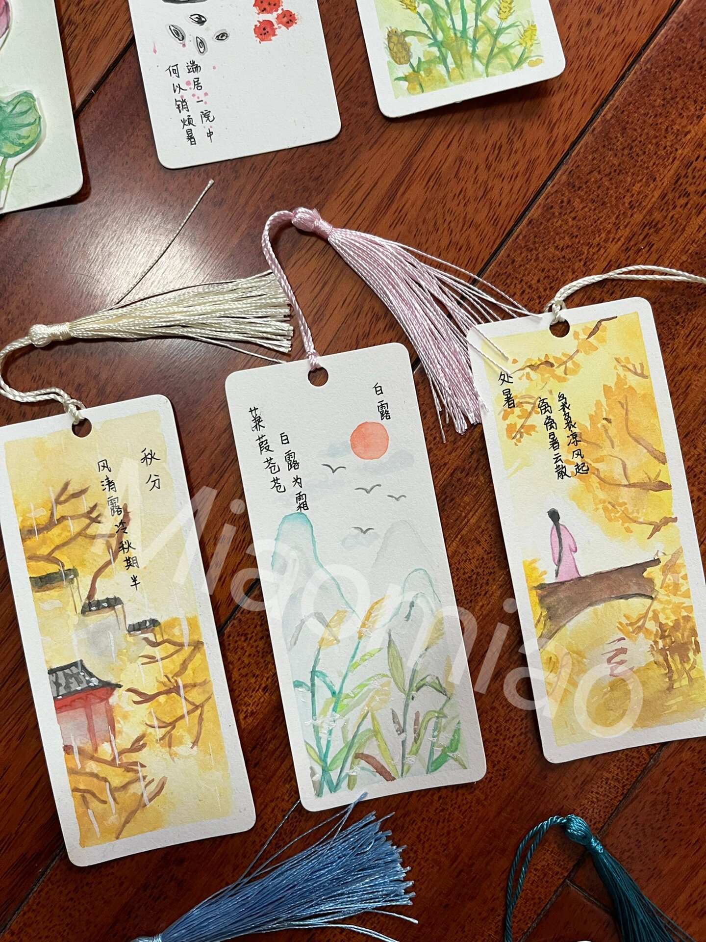 自制古风书签(24节气一部分