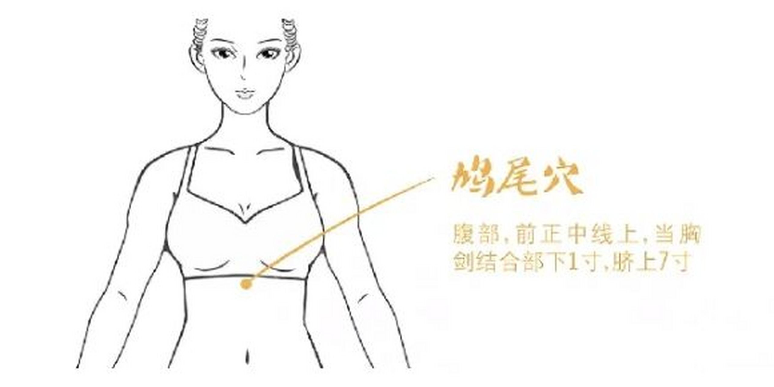 鸠尾穴,大餐前揉一揉让你少长十斤肉.