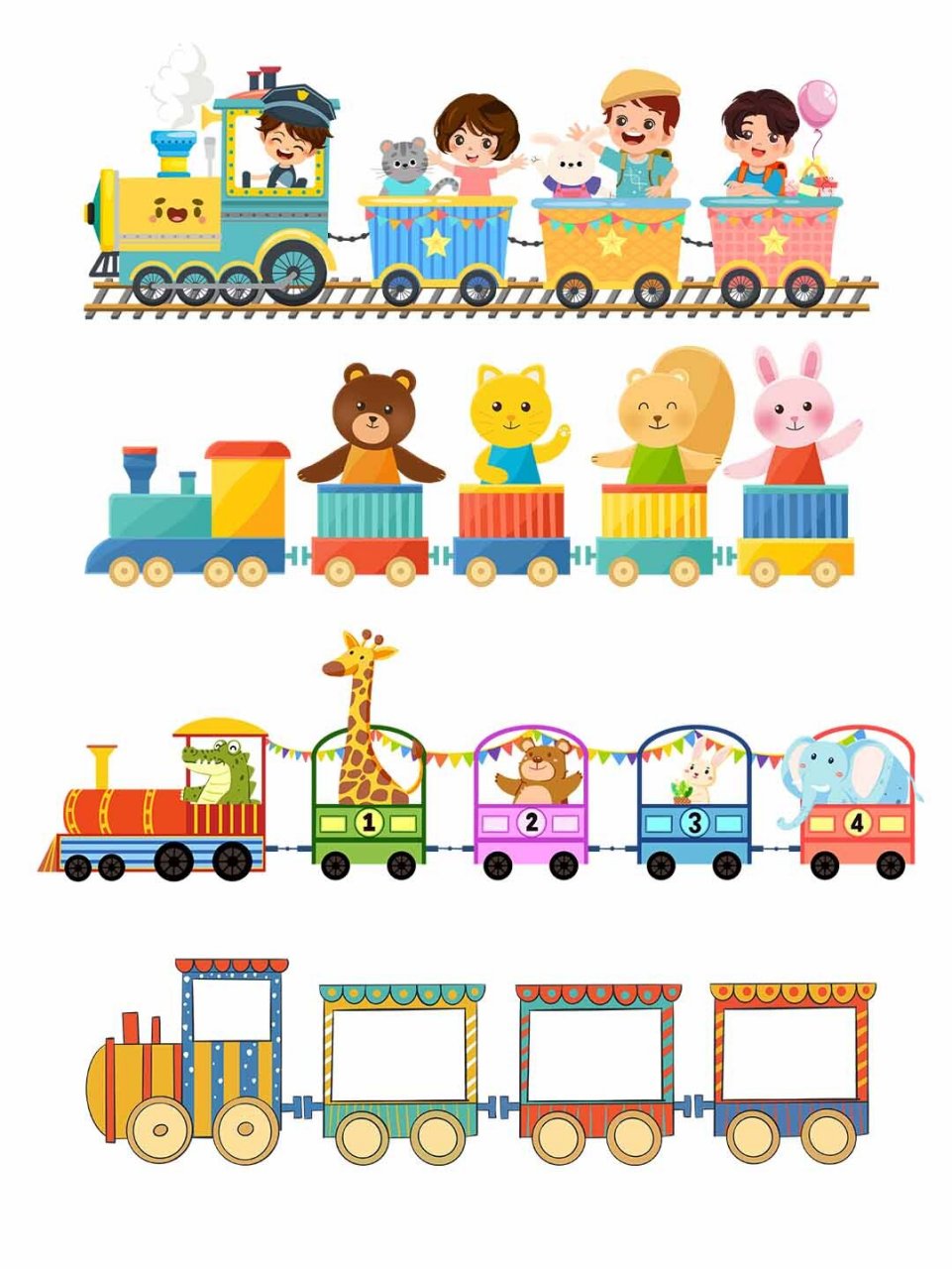 【儿童节】🚂【六一】卡通小火车素材分享 🎉👶🚂六一儿童节