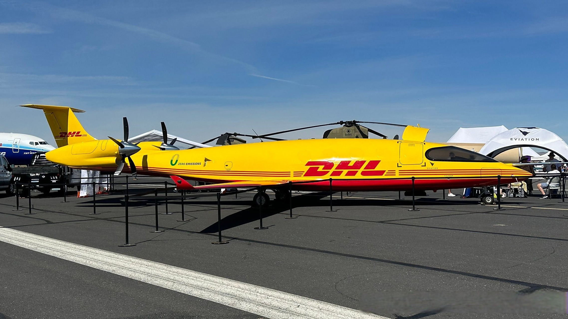 dhl的 alice 电动货机首次亮相,最大起飞重量7,484千克,最大载货重量1