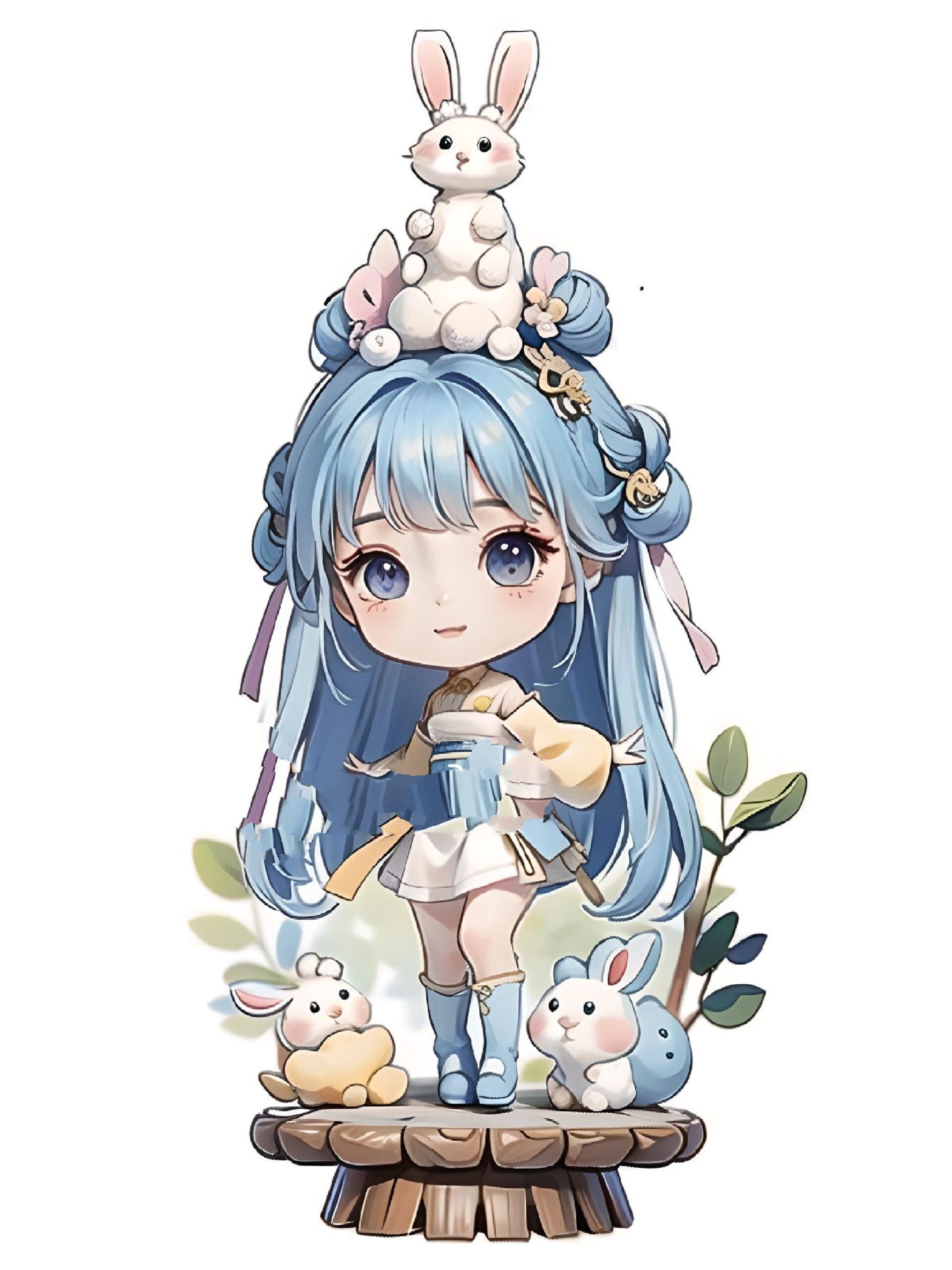 可爱古风q版小美人