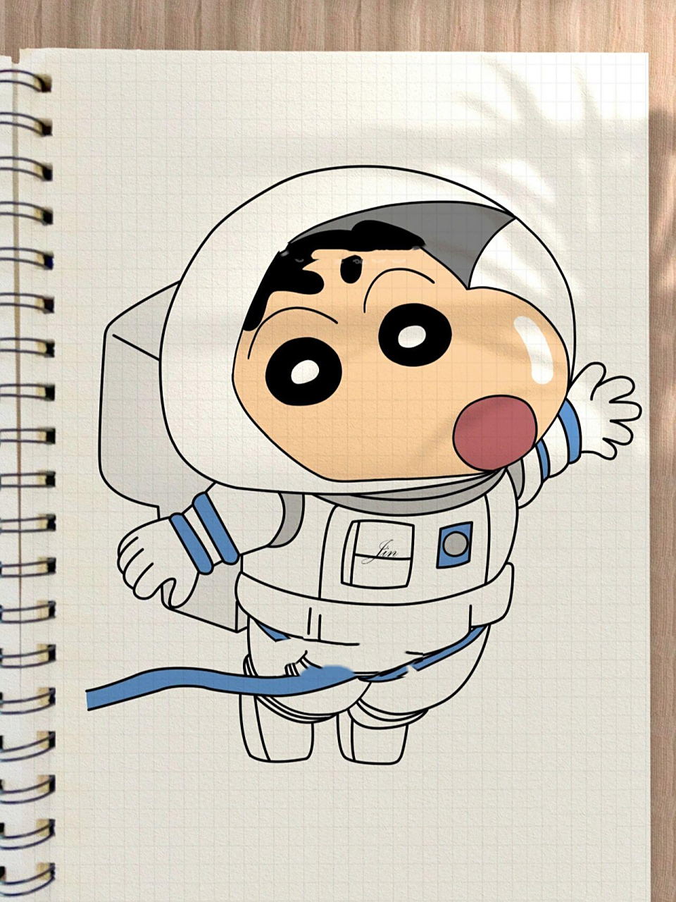 蜡笔小新简笔画教程 ★宇航员99996904小新来咯～ ★相信每个