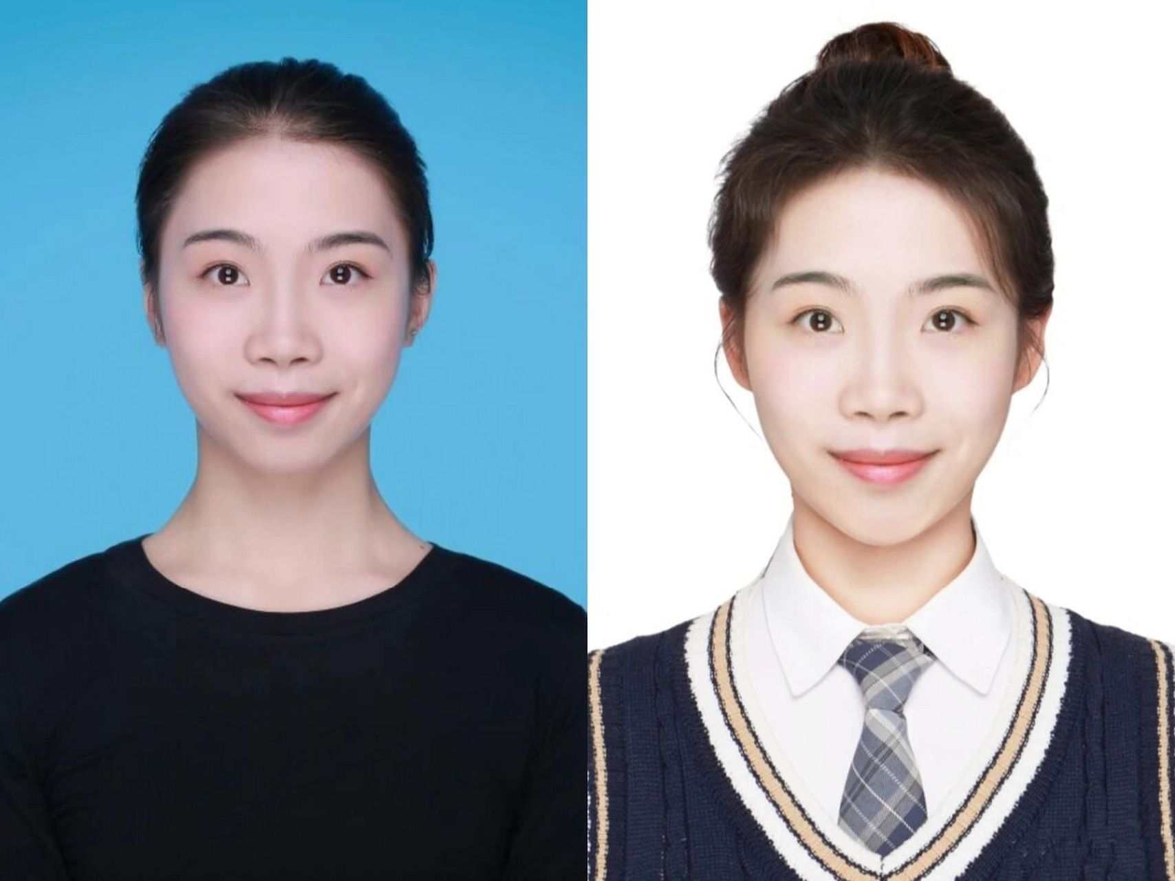 韩系证件照9693一寸照必选模板女生都爱 97证件照大家经常能用