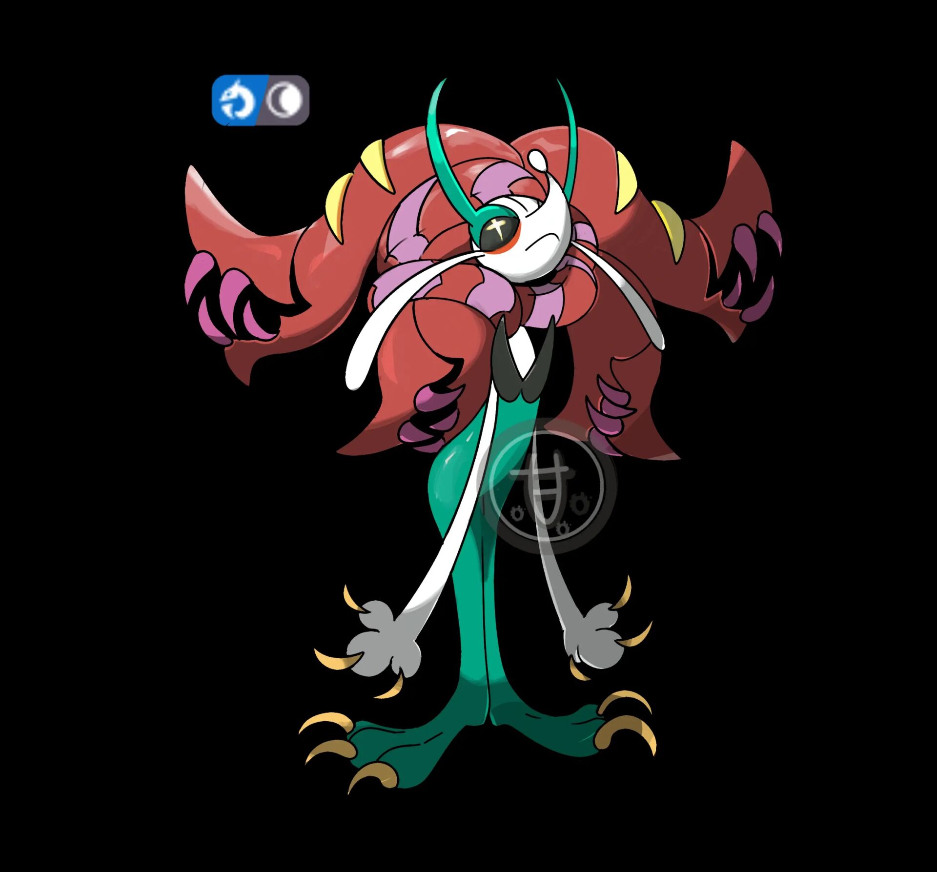 【原创宝可梦】憎恶首 花洁夫人的悖谬种,据说是伪装成无辜花的,猩红