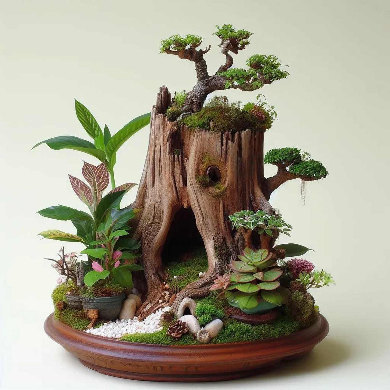 树桩盆景:让你的家变成森林的秘密 树桩盆景是一种既美观又易养的艺术