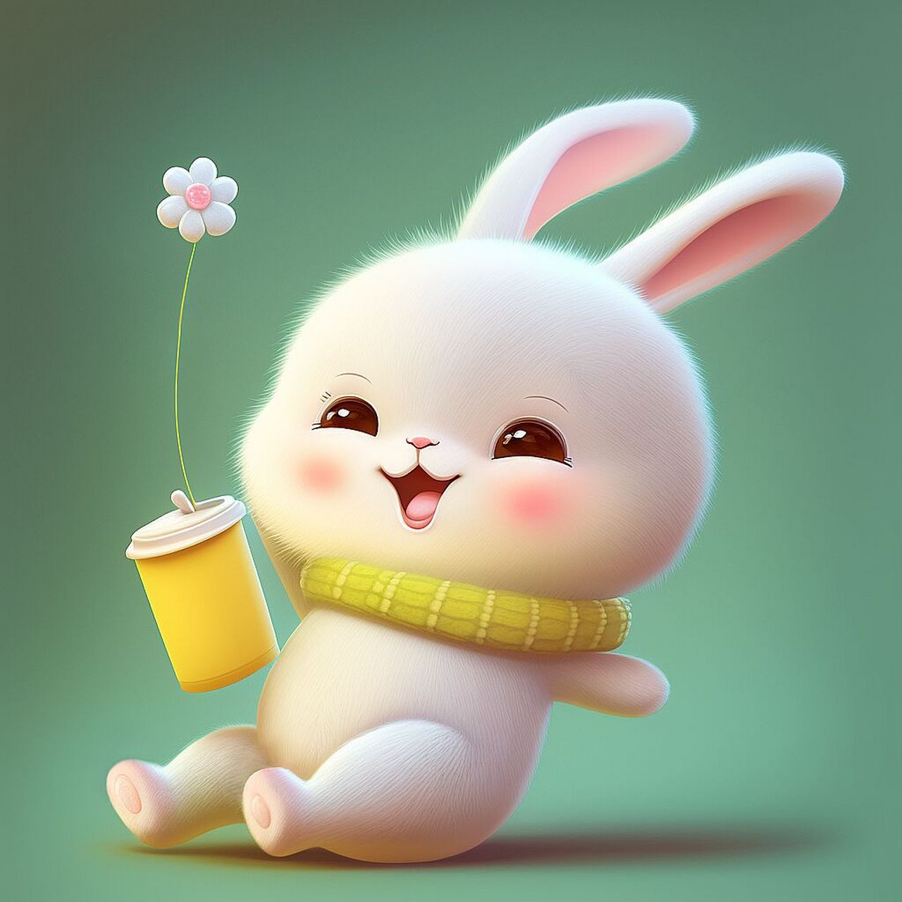 奶茶兔子头像图片