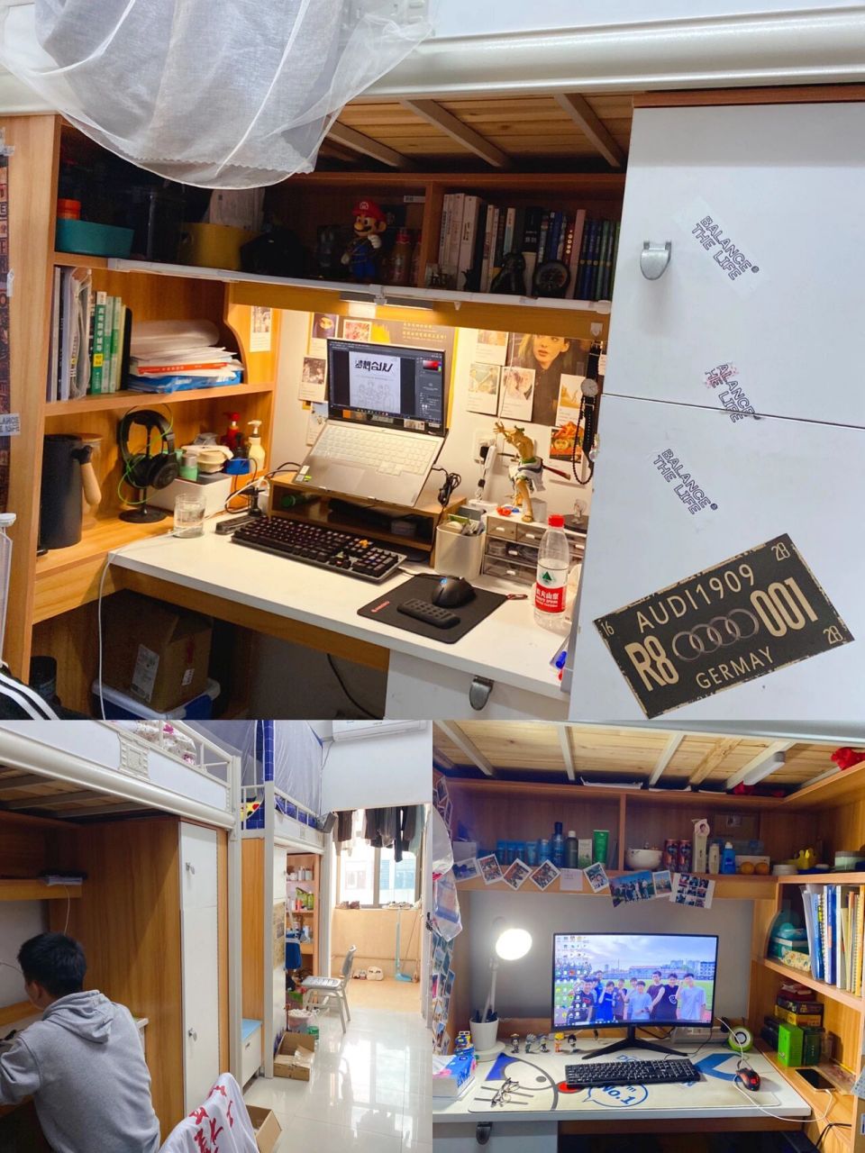 生活篇-宿舍|湖北工业大学工程技术学院 96上床下桌,四人间.