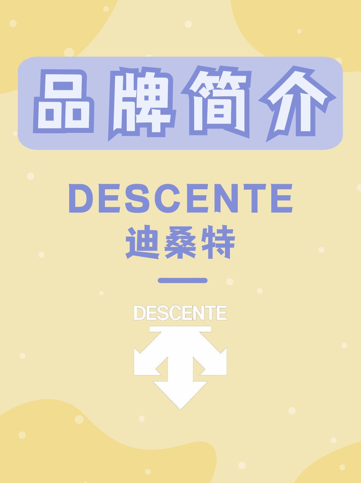 descente 迪桑特丨每天认识一个新品牌