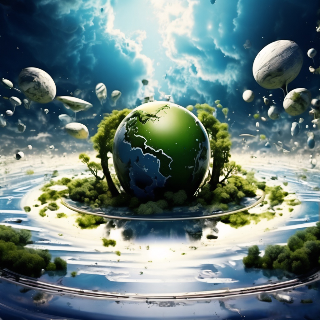 这款地球仪设计独特,绿色植物覆盖其表面,仿佛地球正焕发出勃勃生 