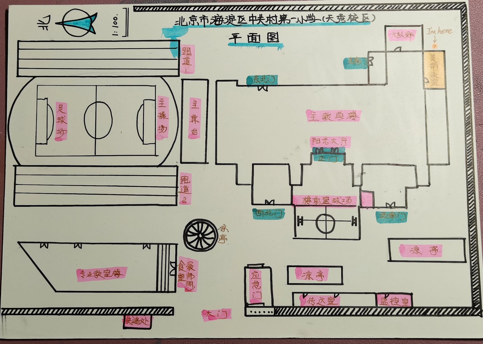 小学生手绘导游图图片