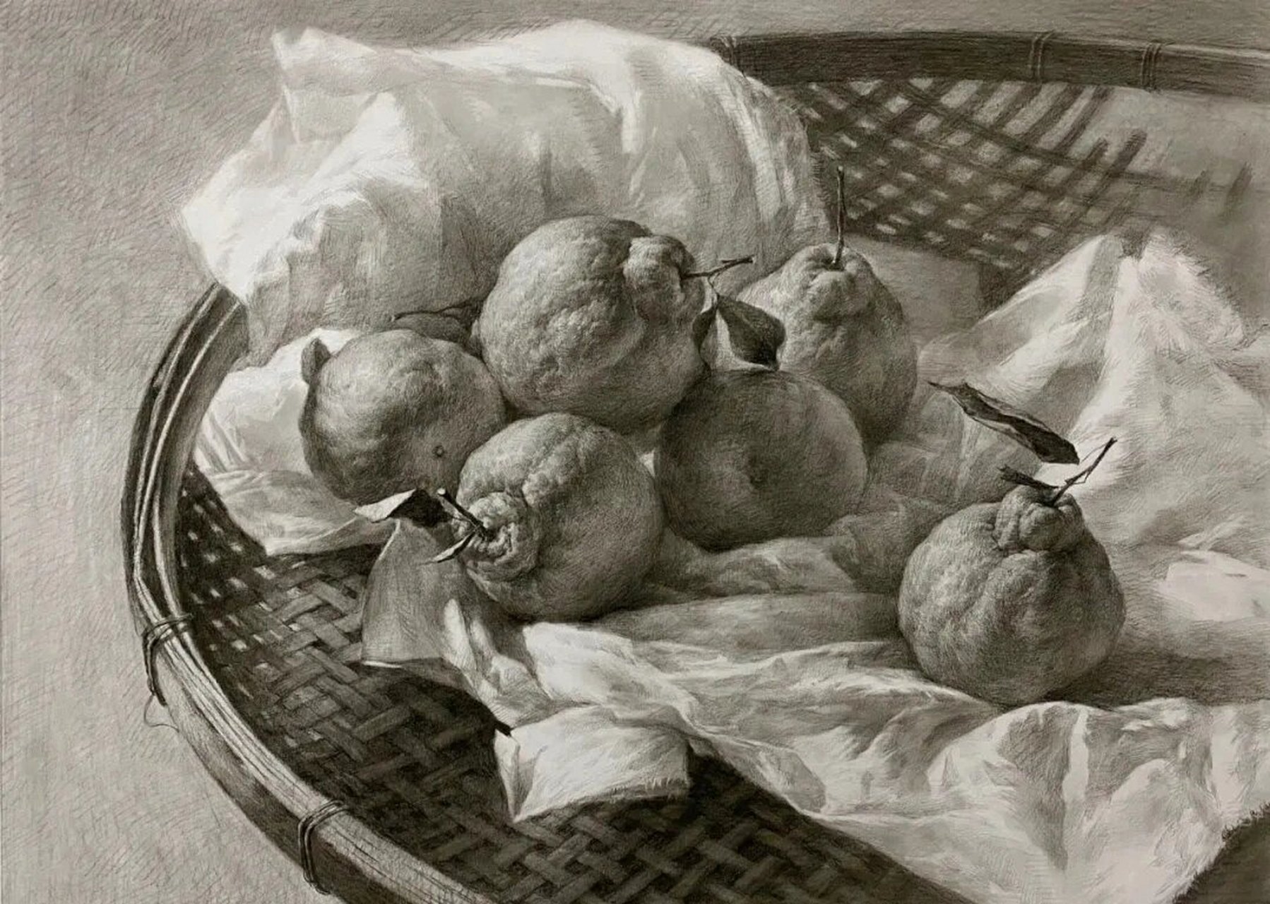 静物素描‖橘子塑造