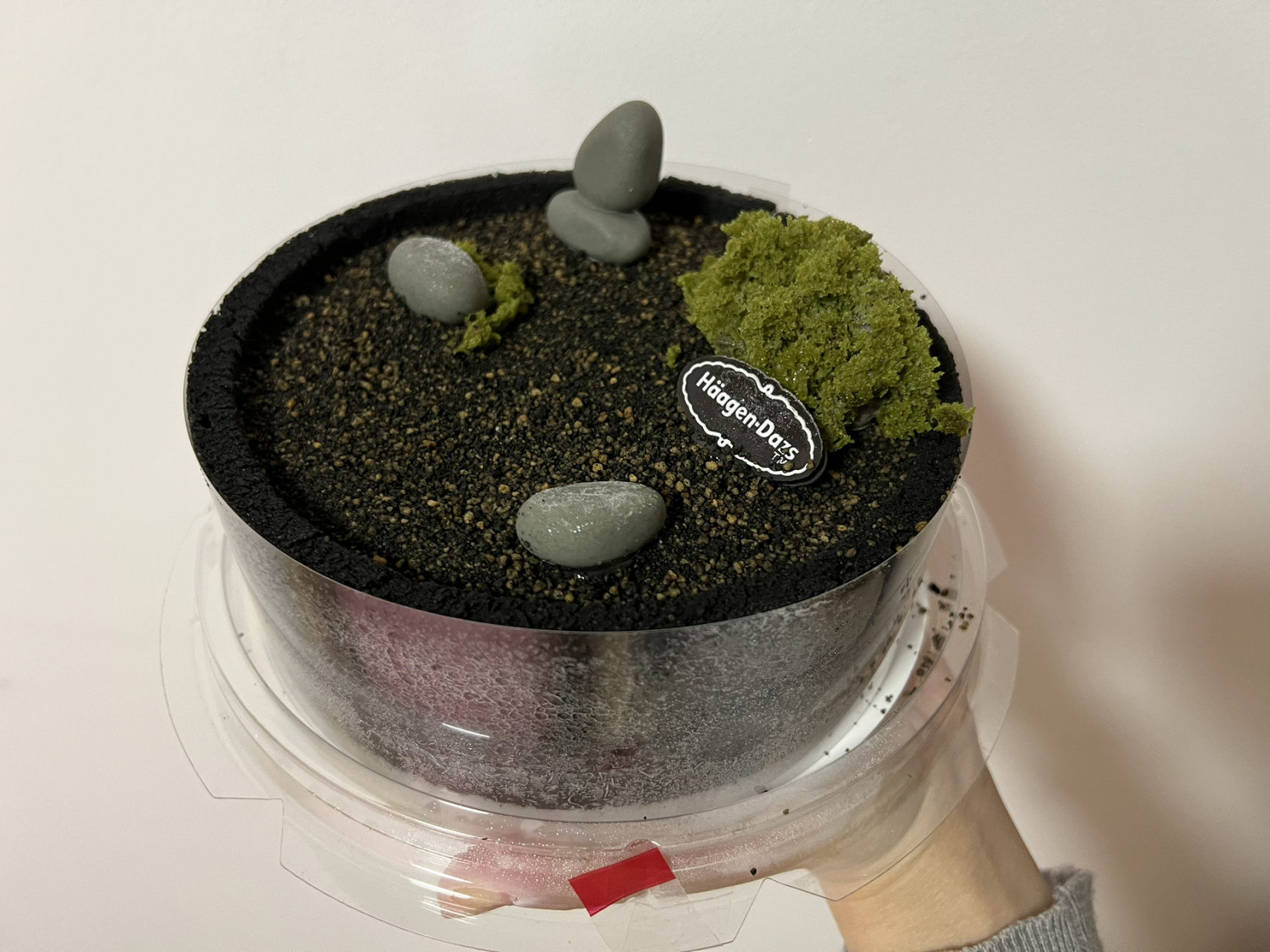 哈根达斯极墨冰淇淋蛋糕测评 因为喜欢吃哈根达斯的抹茶冰淇淋,所以买