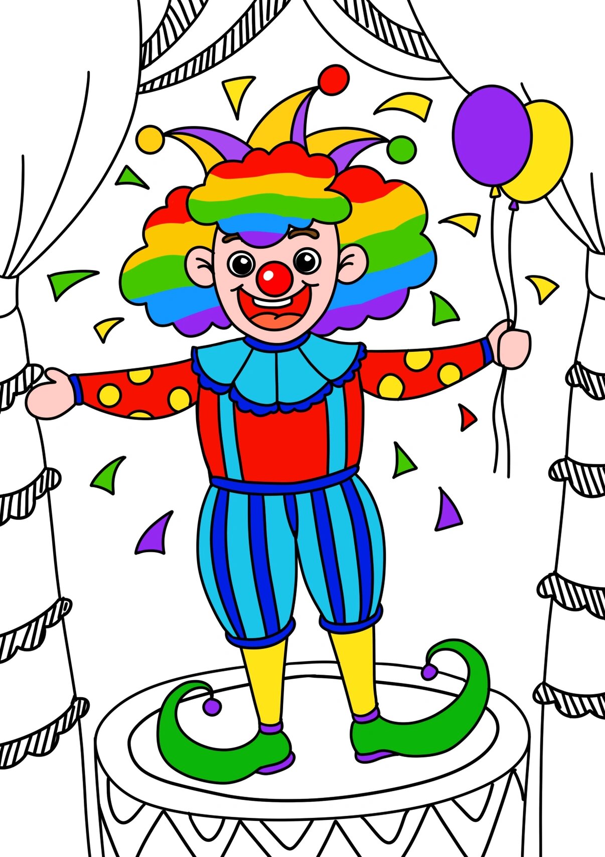 漫画考级四级|小丑儿童创意美术|6-9