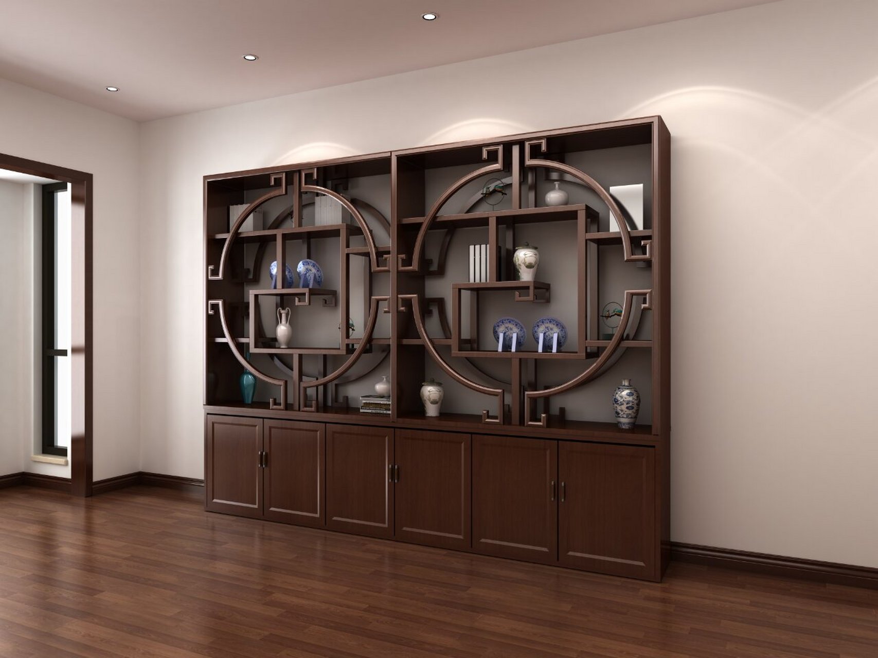 几种不同造型的办公室陈列架子,置物展柜 实用的办公室或书房置物陈列