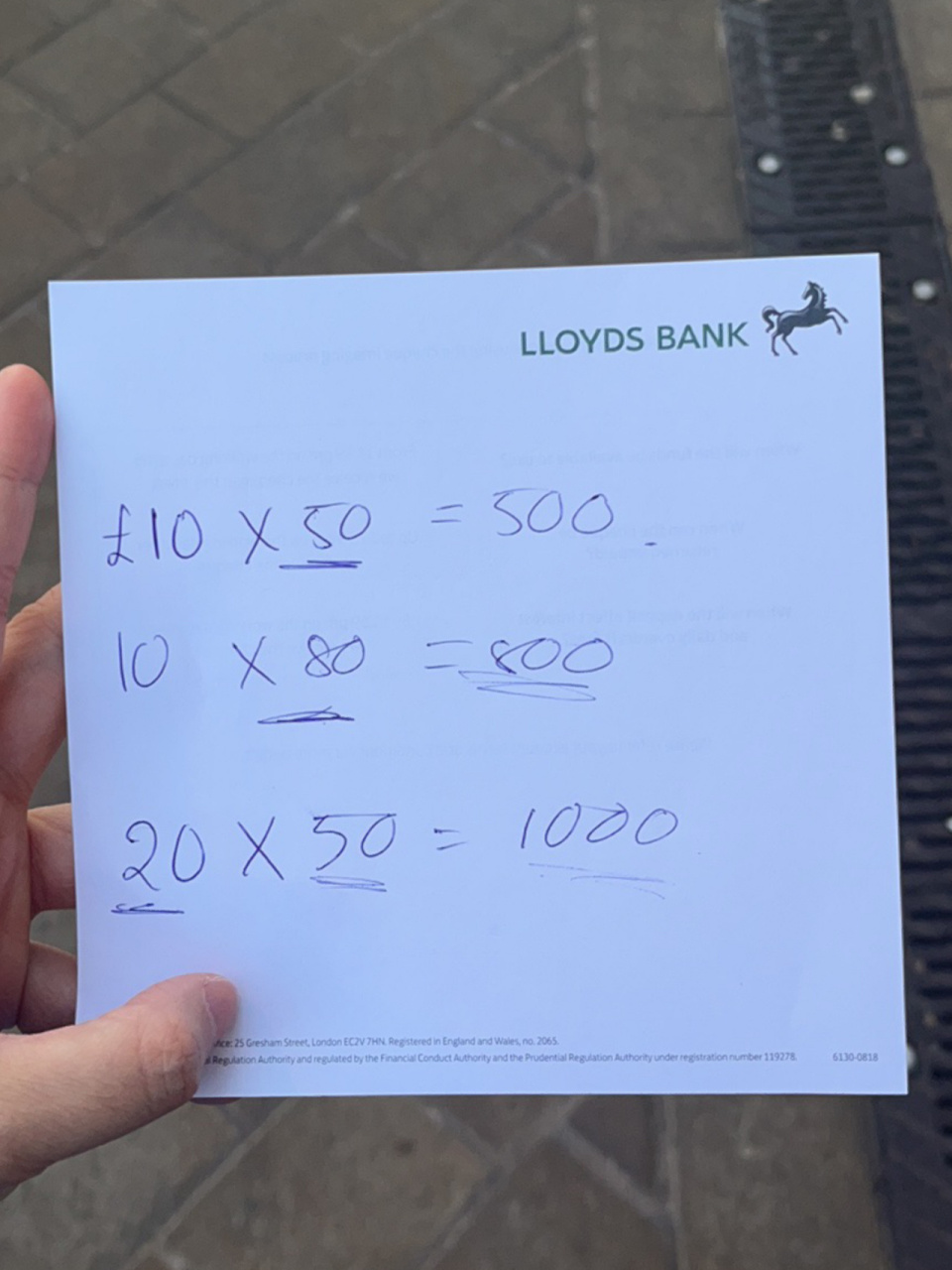 终于知道小马银行atm的存款上限了 今天特地去利兹的小马银行问了一下