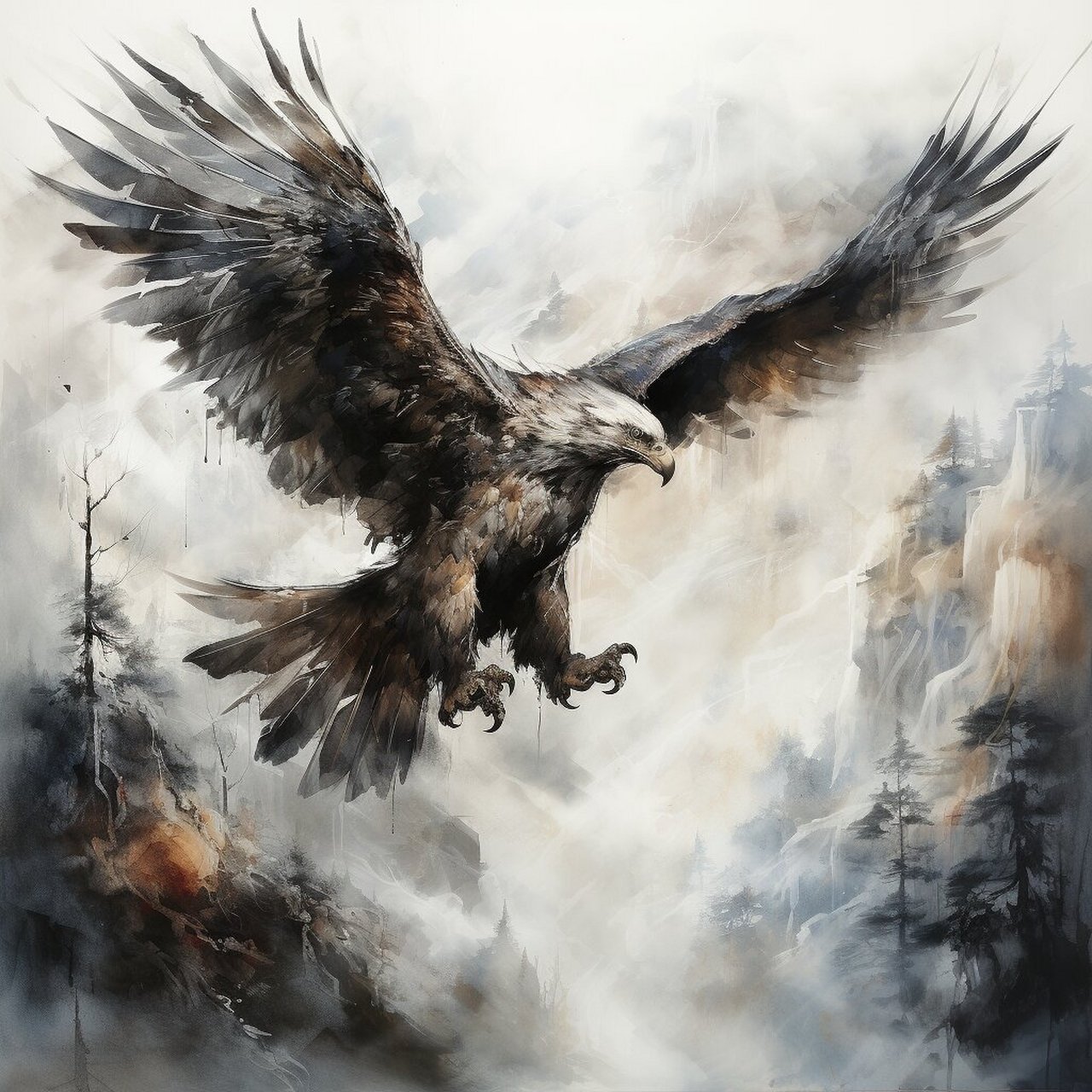 鹰图片 在蔚蓝的天空中,一只雄鹰07正展翅高飞,它的羽翼强健有力,每