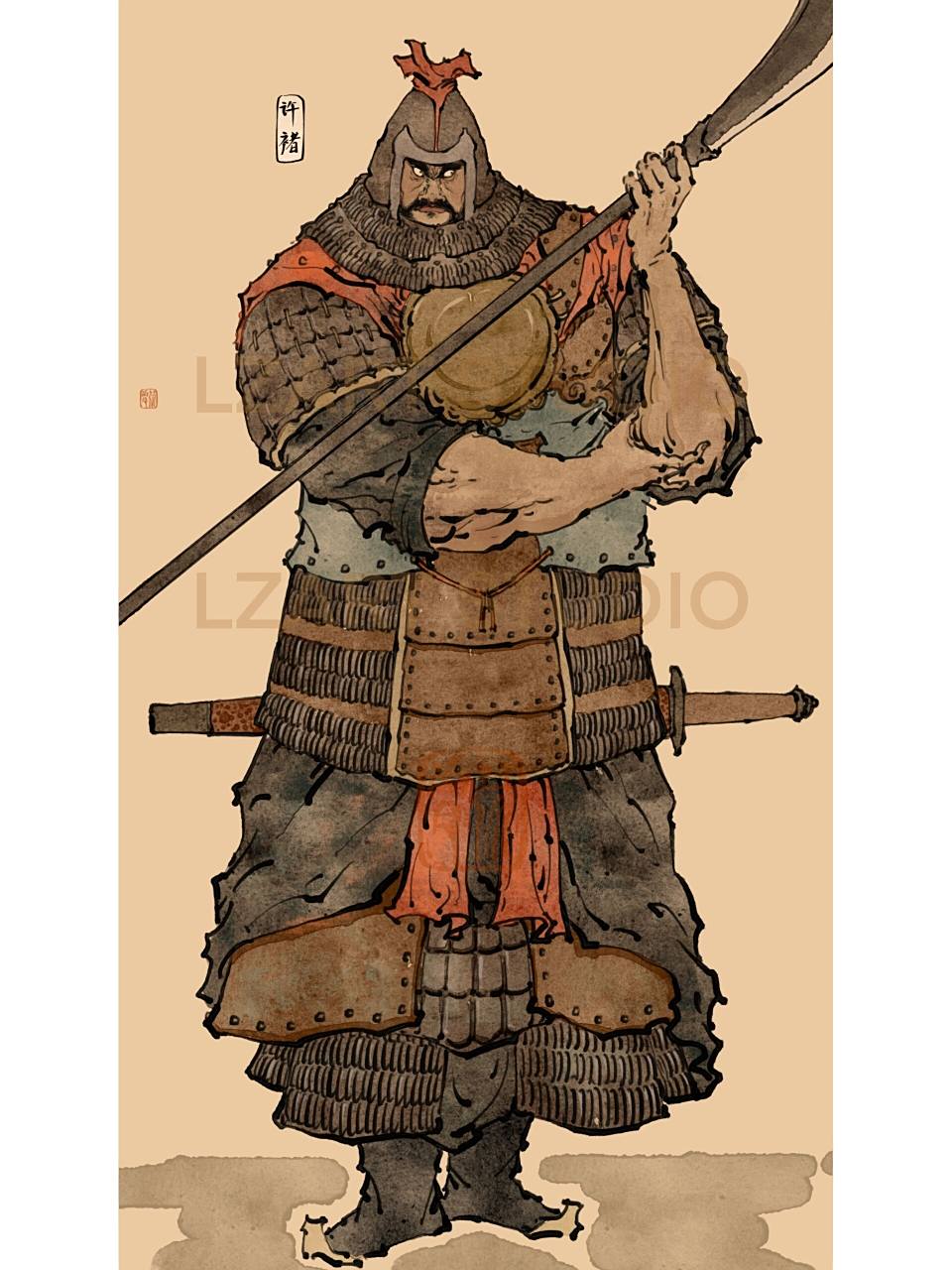 画三国之虎痴许褚 主公休得惊慌,许褚在此!