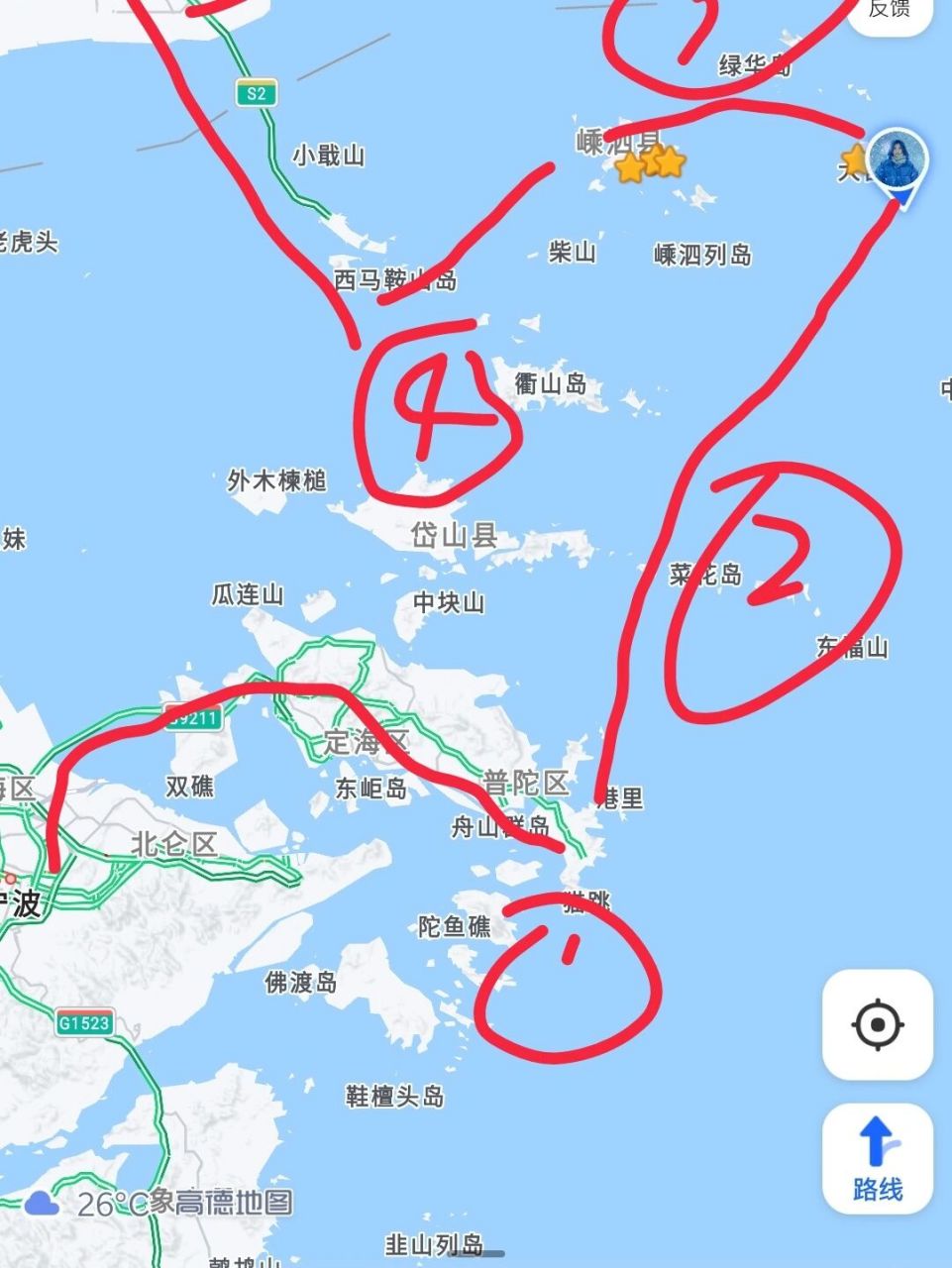 枸杞岛旅游地图图片