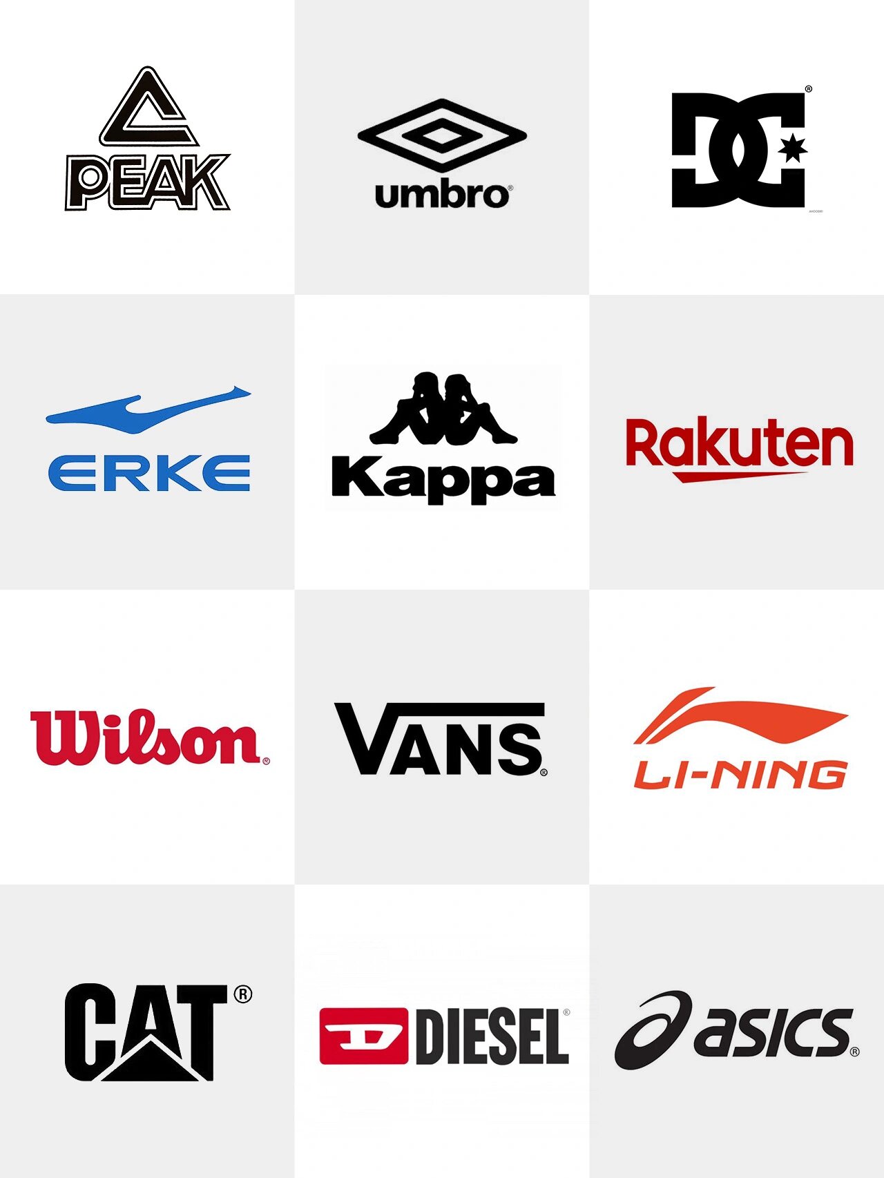 国内外运动品牌logo大.@开心跳起来的小孩的动态