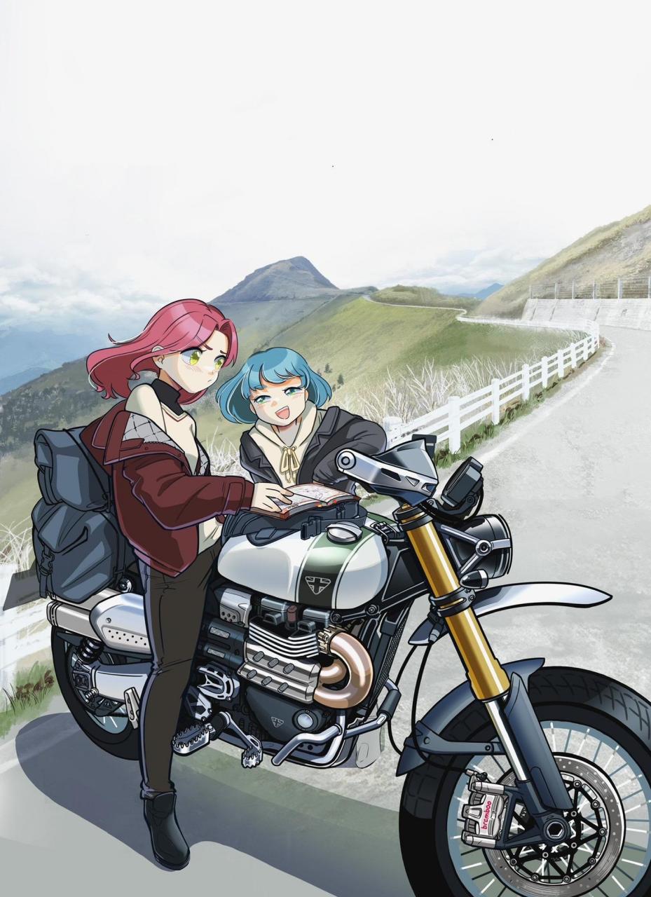 漫画机车女骑头像壁纸分享.喜欢自助下载.
