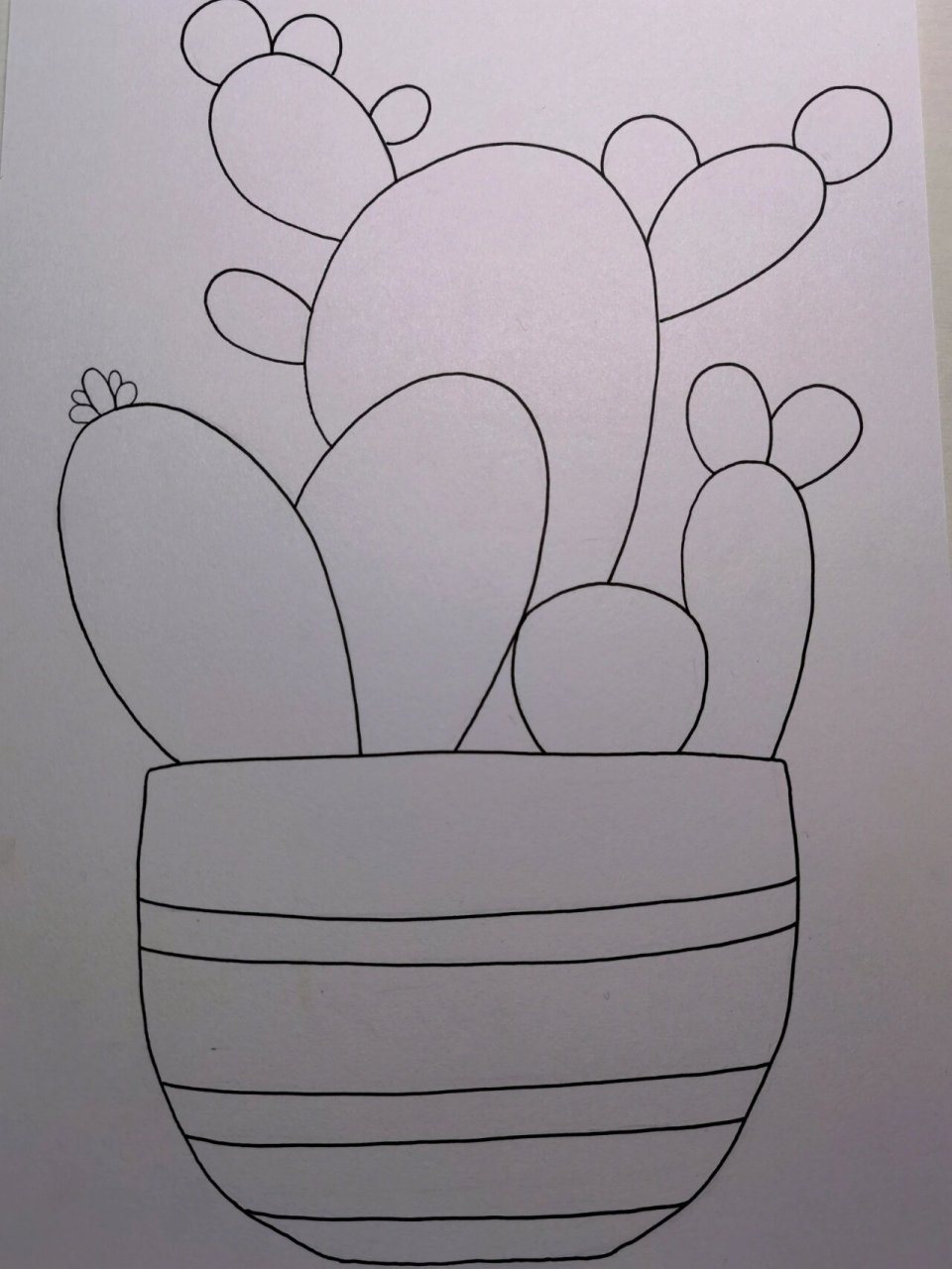 植物线描黑白装饰画 今天继续来临一幅简单易上手的.