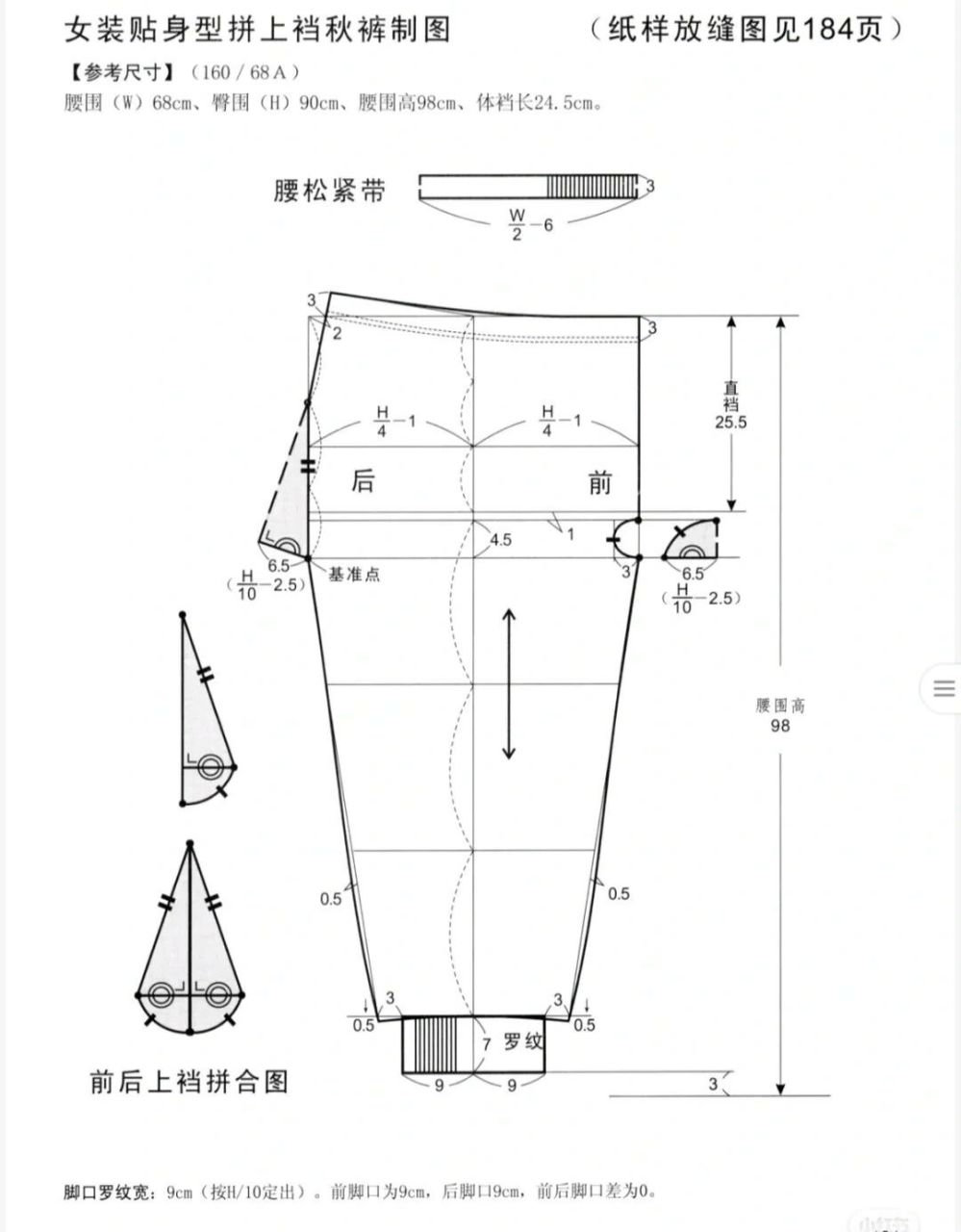 女士秋裤裁剪图合集