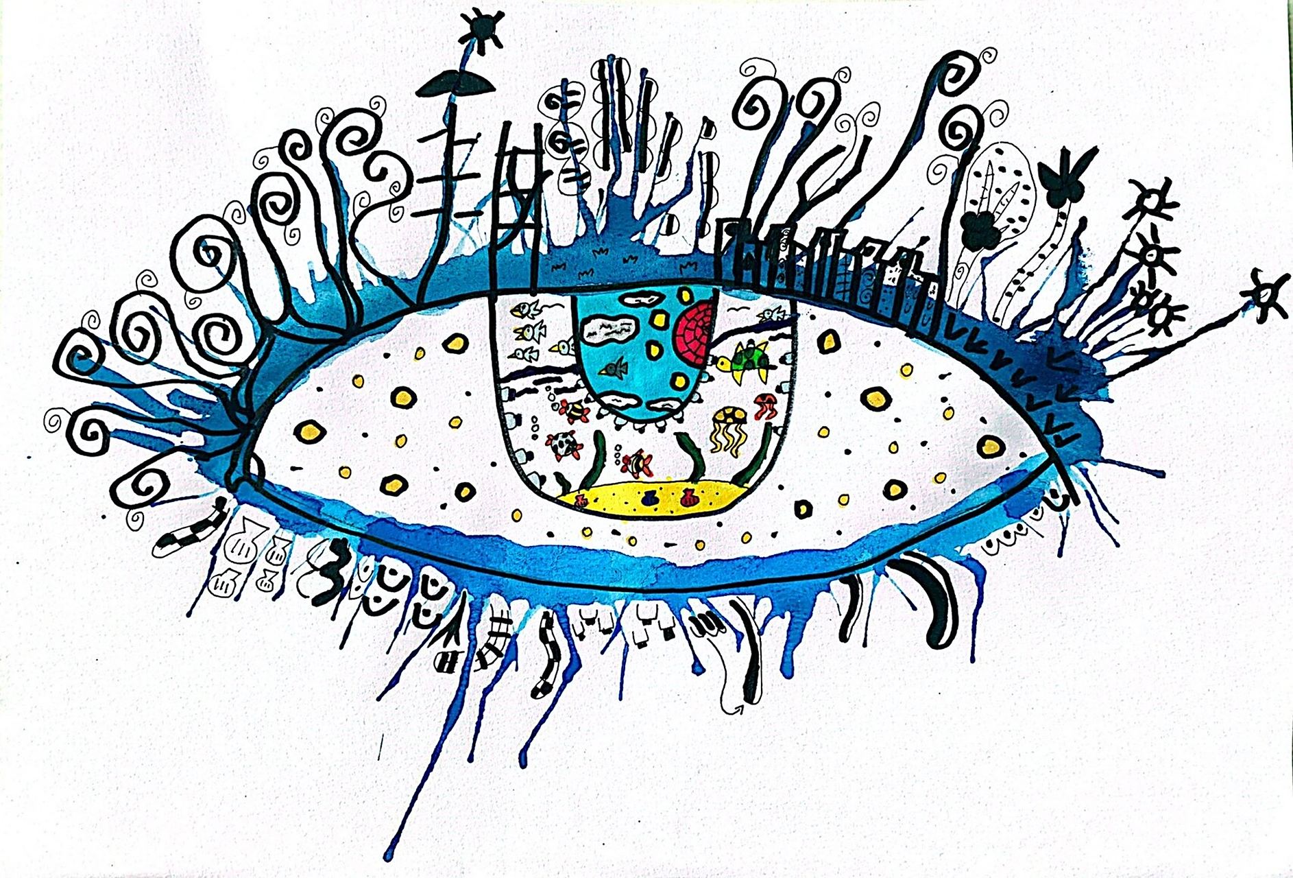 小眼睛看大世界儿童画 学龄阶段课程,同样的绘画方式,画出来不一样的