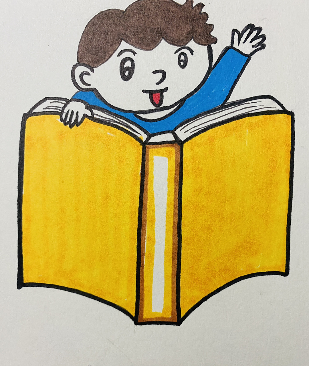 儿童简笔画    人物马克笔画   图书角人物