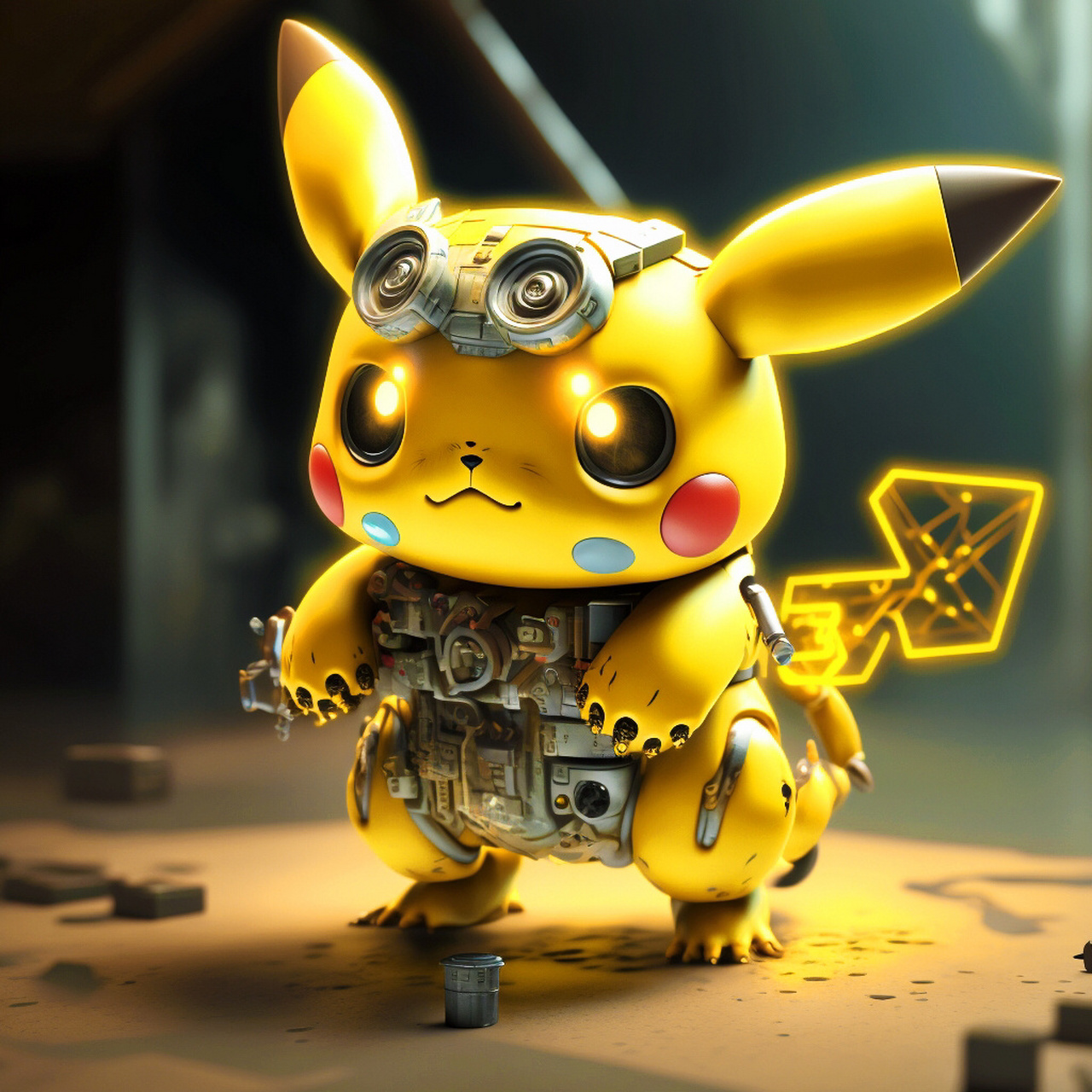 战神皮卡丘壁纸头像|想要做姓氏头像来 机甲版皮卡丘来了最近学了做