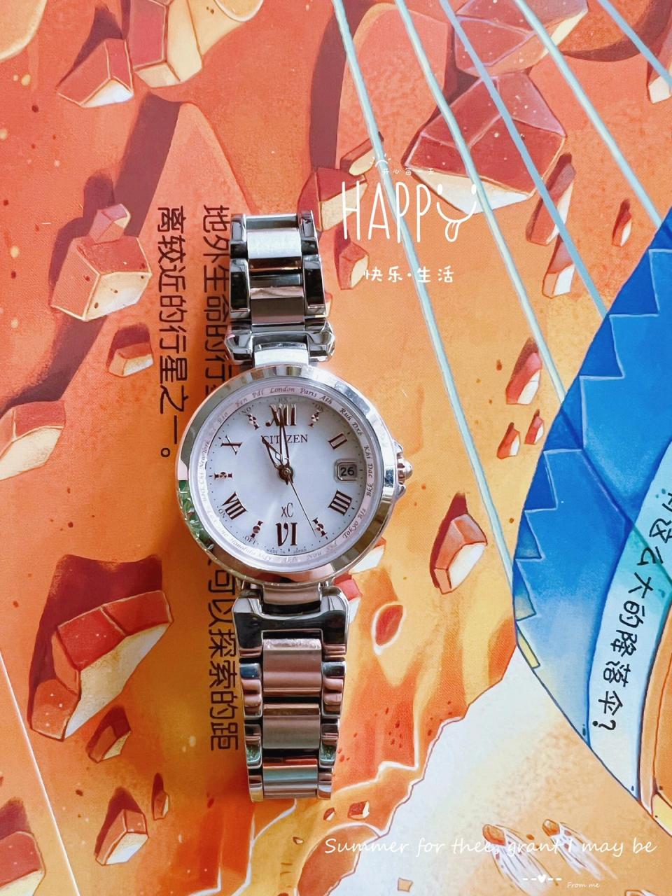 西铁城光动能女表调节时间 朋友给代购的西铁城光动能手表,放了好久没