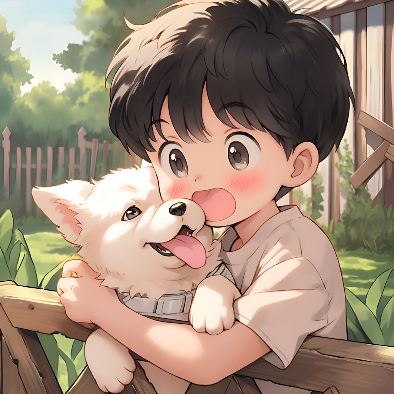 头像‖小男孩与小狗 小男孩与小狗98的日常