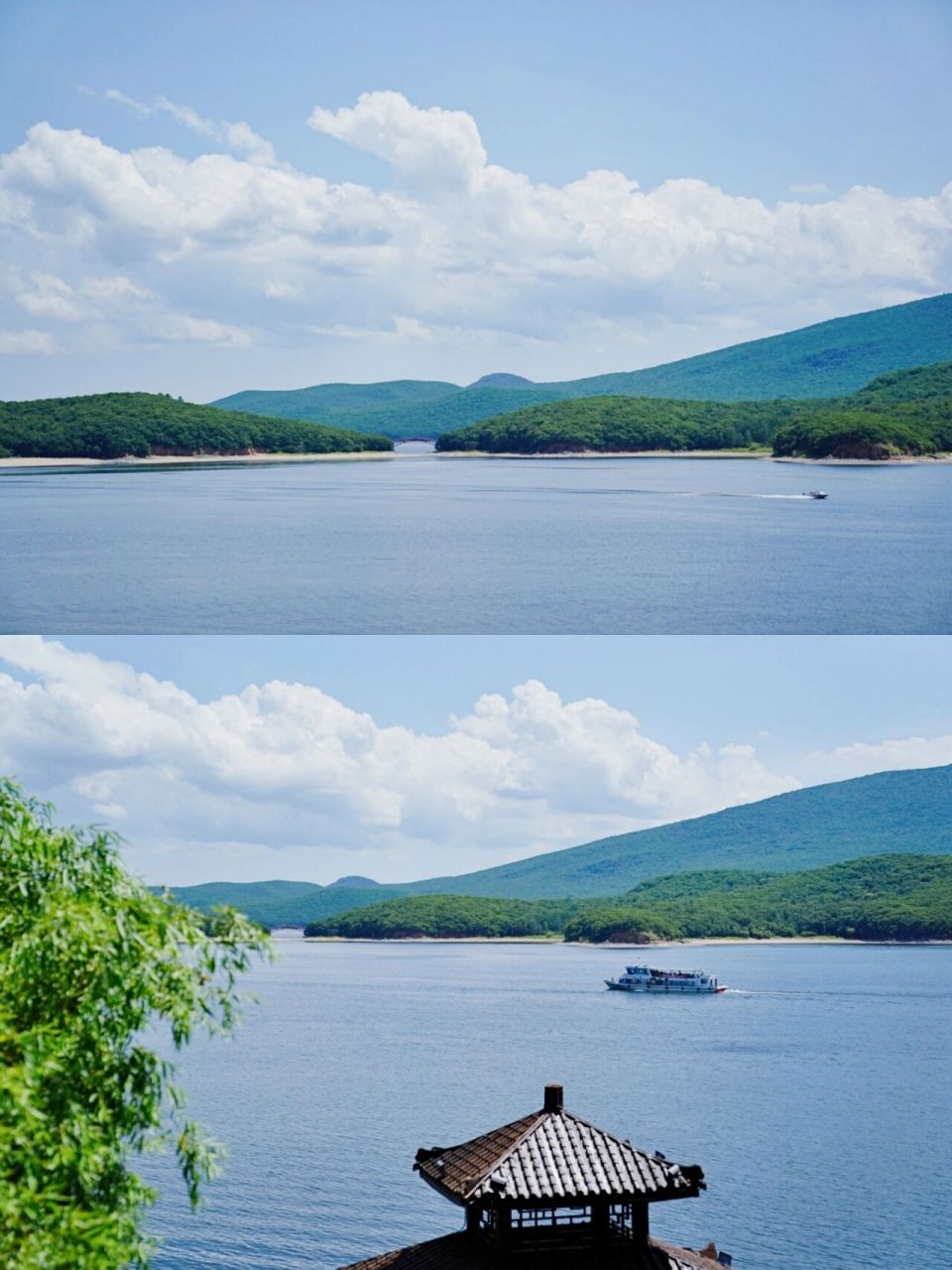 牡丹江‖镜泊湖旅游攻略 在镜泊湖,看瀑布跳水坐船眺望毛公山 终于