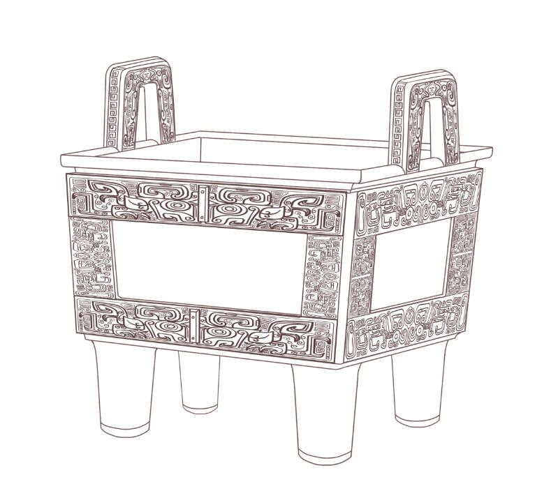 画个花花的大鼎