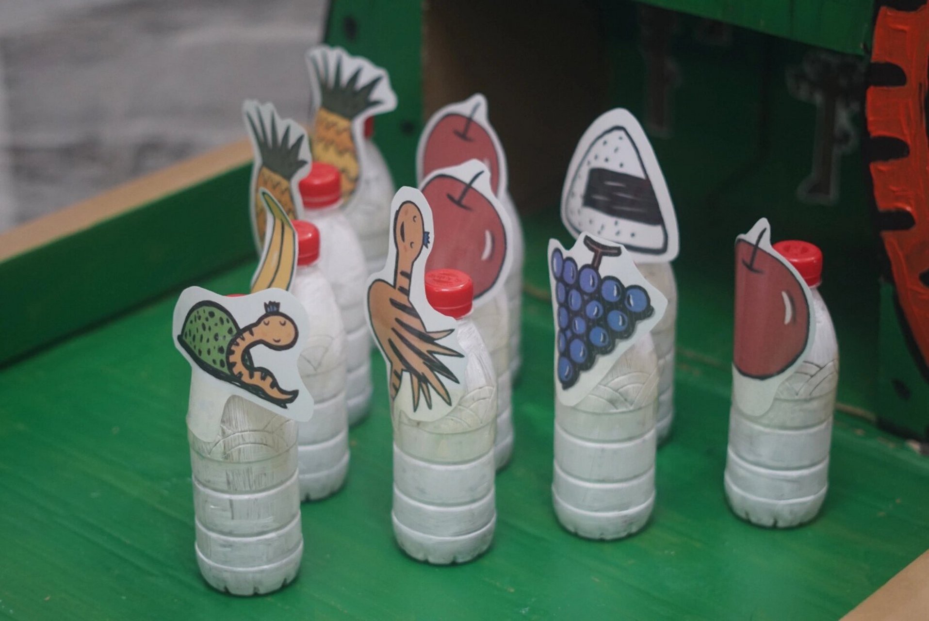 幼儿园手工作业——体育器械 趣味保龄球 因为科技节,运动节……各种