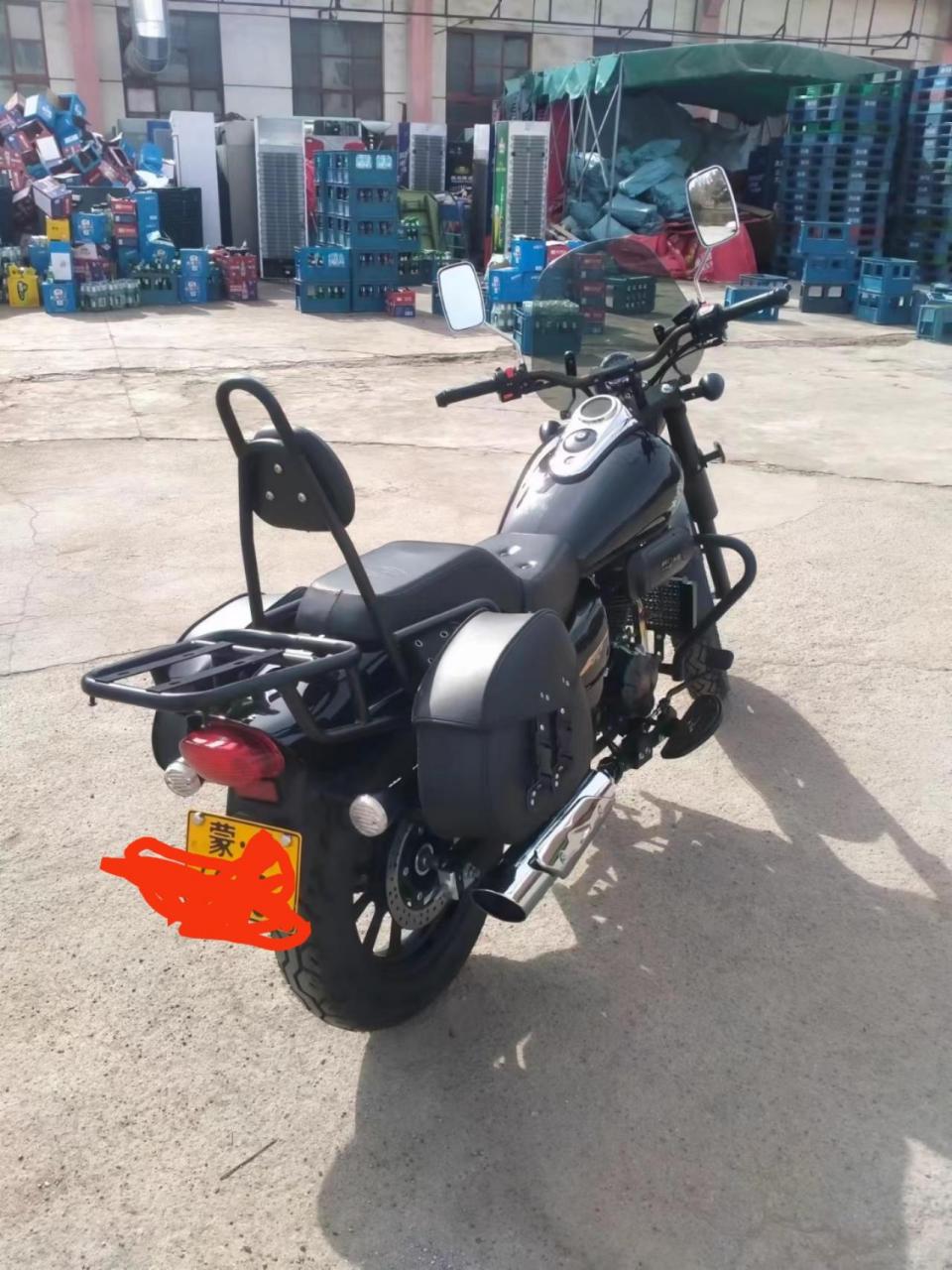 2023年9月上牌    手续齐全过户车   宗申迅龙200太子摩托车.