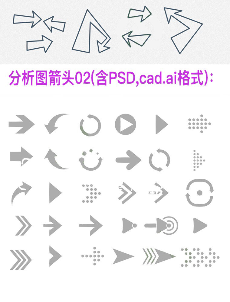 ps钢笔工具画箭头图片