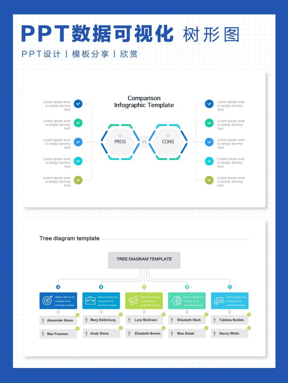 ppt中如何做树状图图片