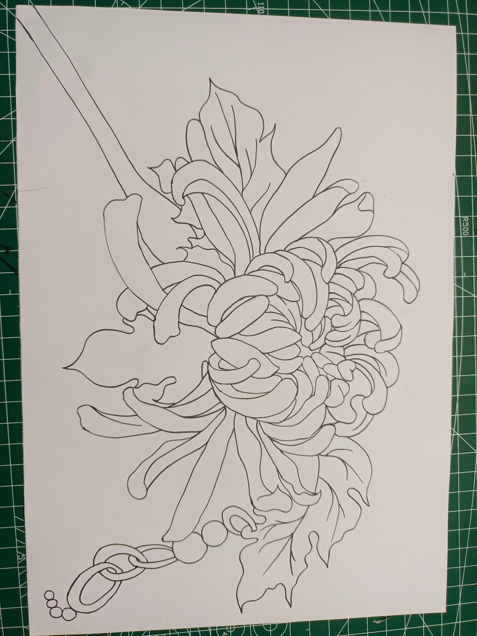 想画就画吧 菊花——马克笔手绘 几张上色过程