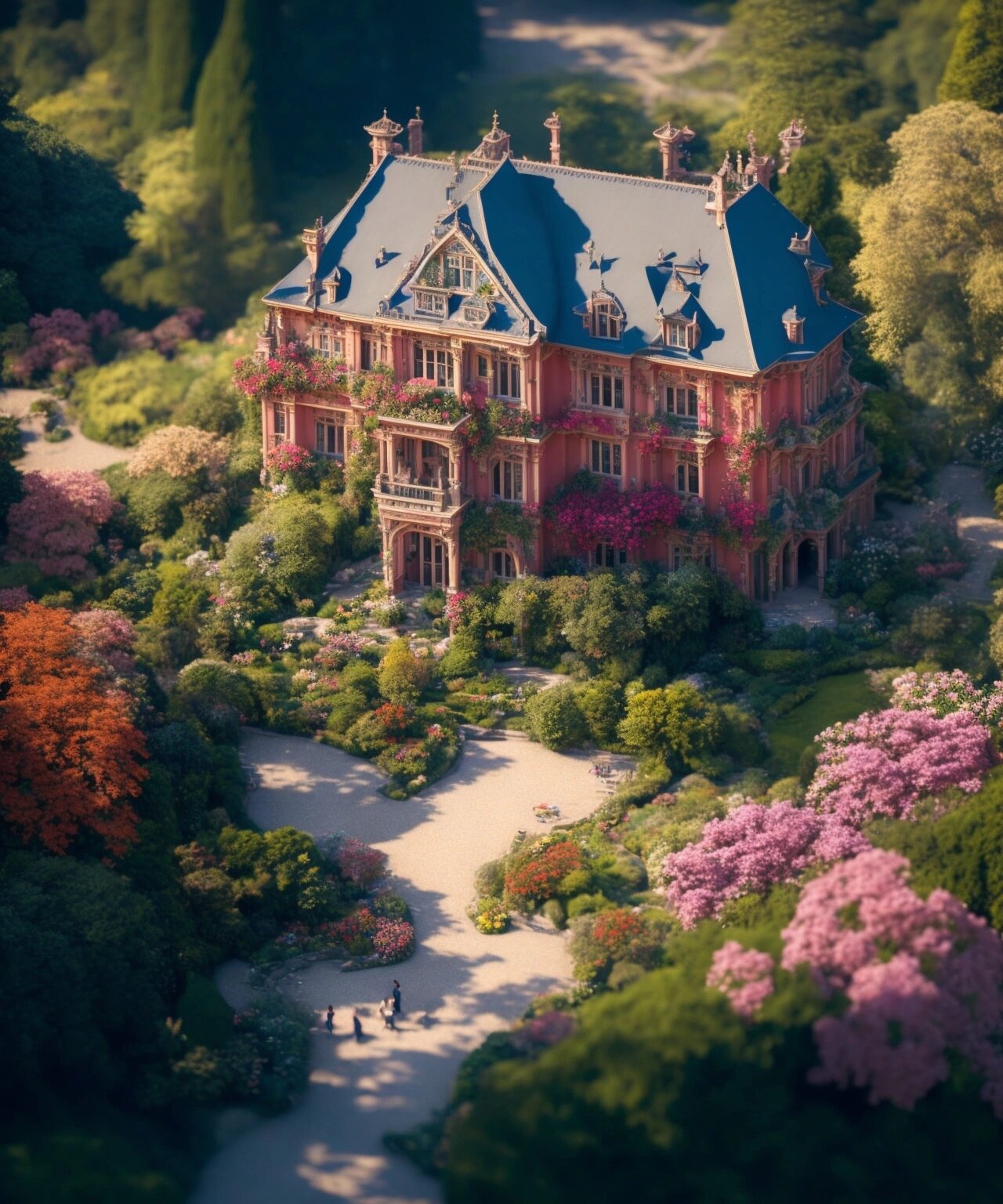 航拍花园别墅全景图 看看有没有你喜欢的!