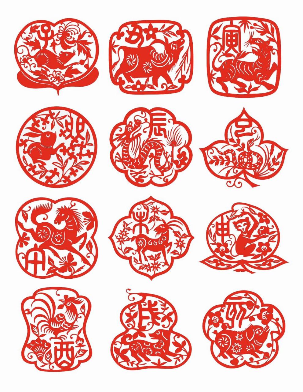 十二生肖# #十二生肖剪纸# #素材分享# #中国传统文化# #弘扬中国