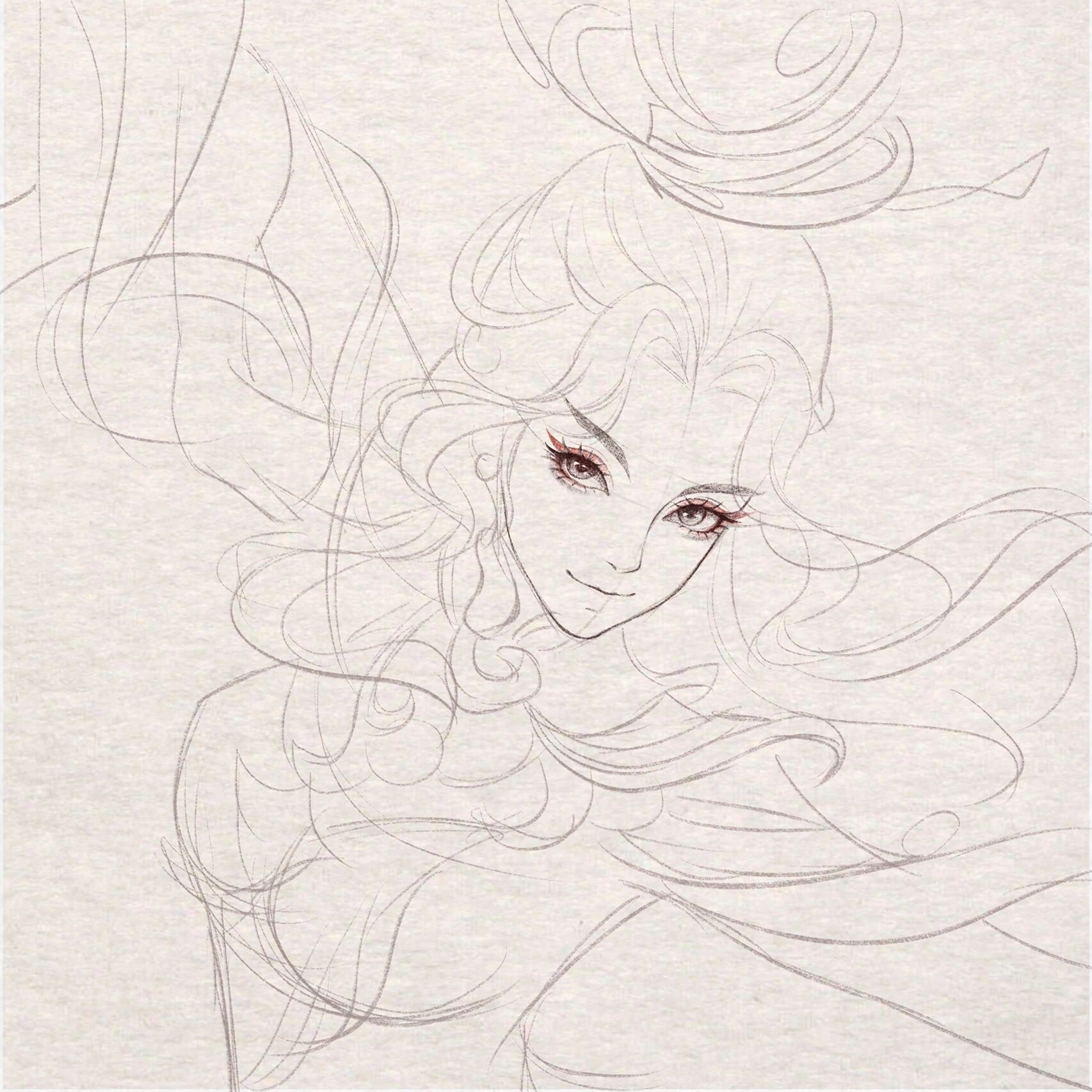 教你画王者荣耀英雄—貂蝉(教程77过程图