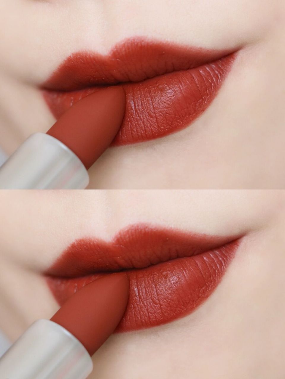 今天试色的是mac尤雾弹925哟 这支#925 行「棕」标红 摩洛哥红棕 上嘴