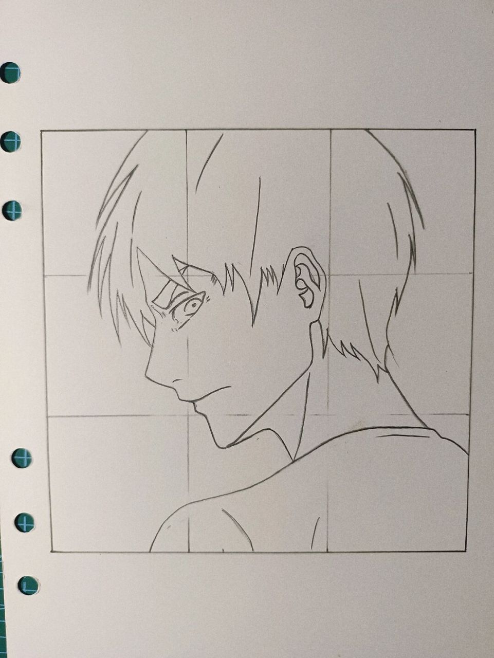 兄弟们最近状态不好,就不上色了,将就看吧#进击的巨人##艾伦耶格尔