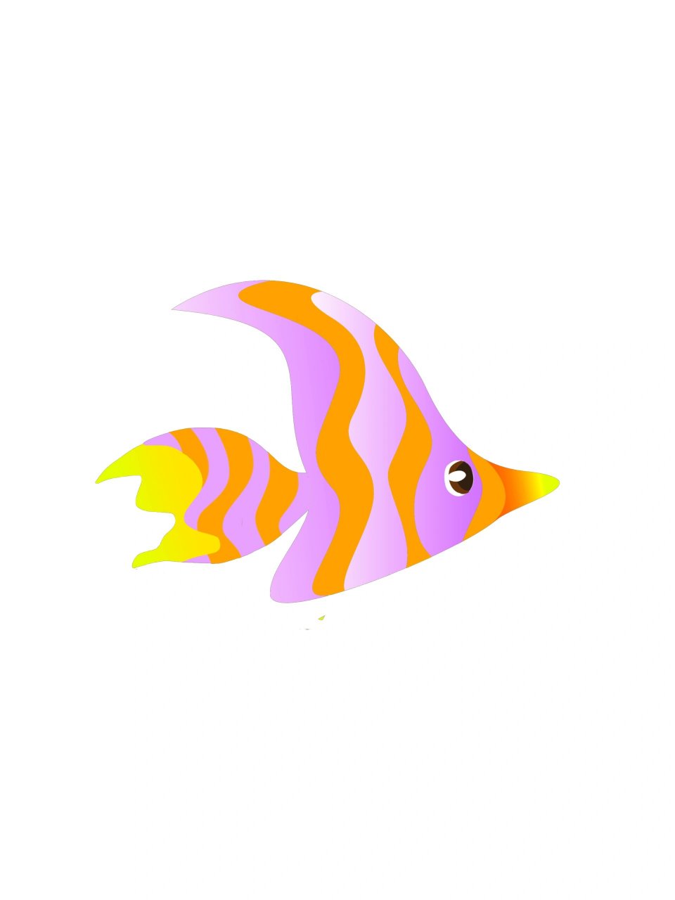 简笔画‖海洋鱼类彩绘插画免抠素材① 95959595 暑假肯定有
